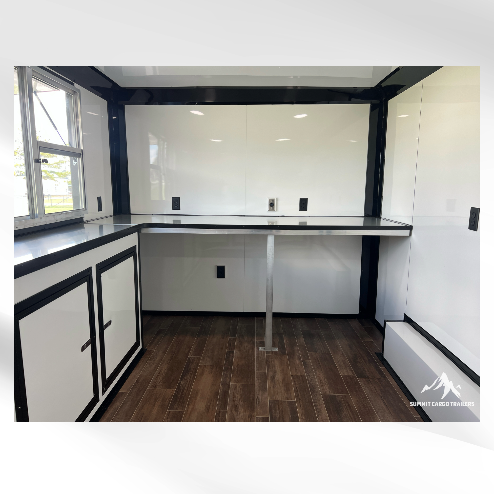 8.5X14TA Black Beverage Concession Trailer