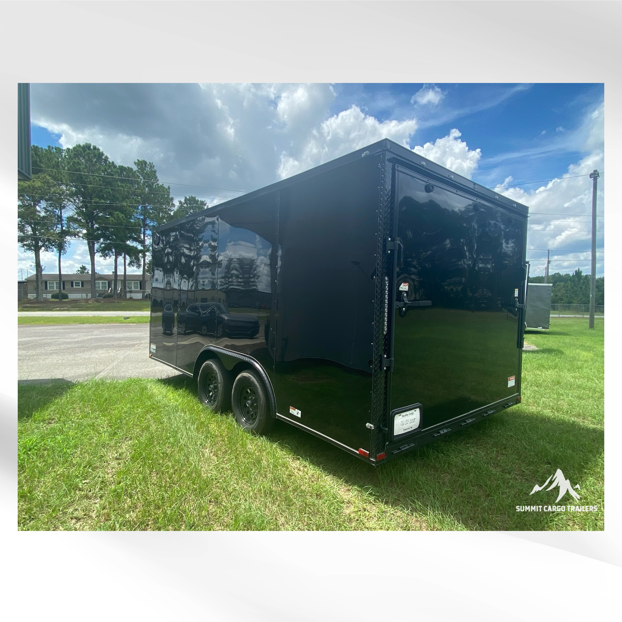 8.5X16 Black Standard Concession Trailer
