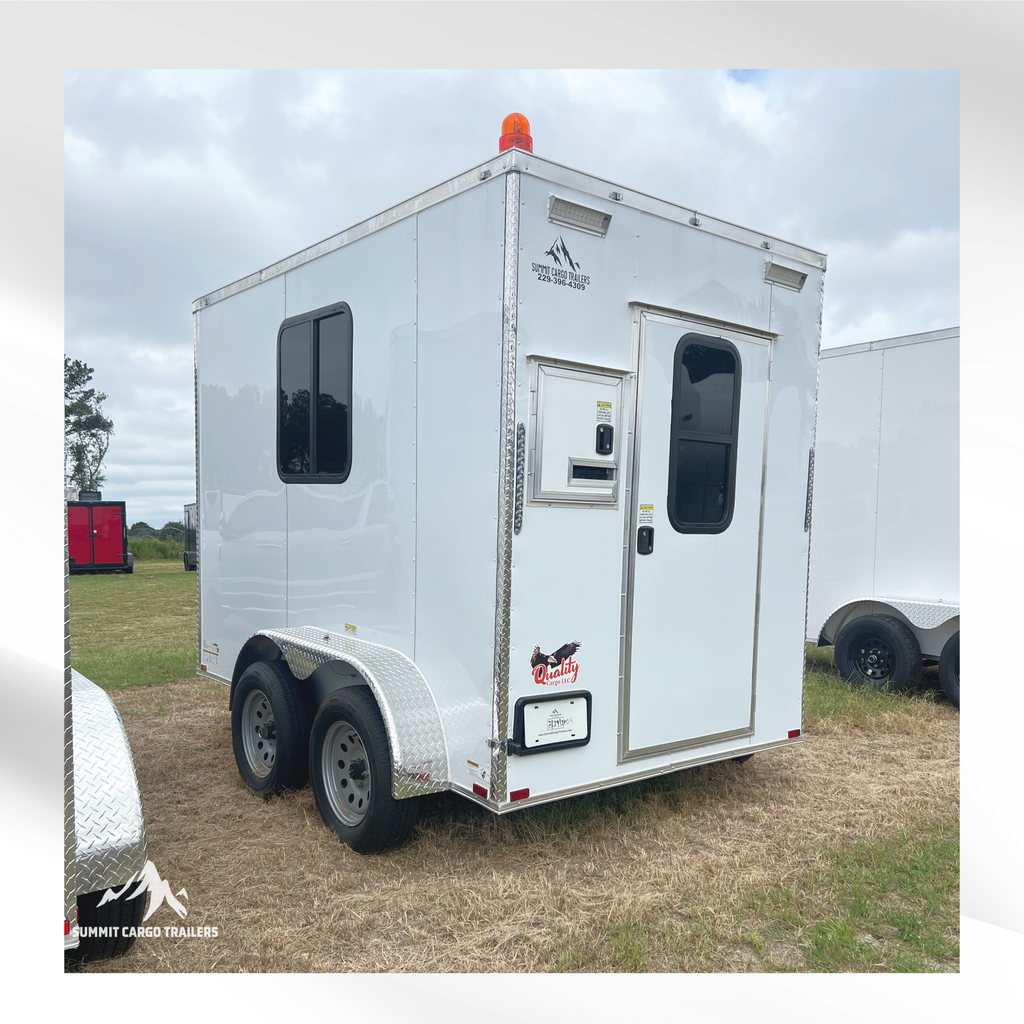 6X10TA White Splicing Trailer