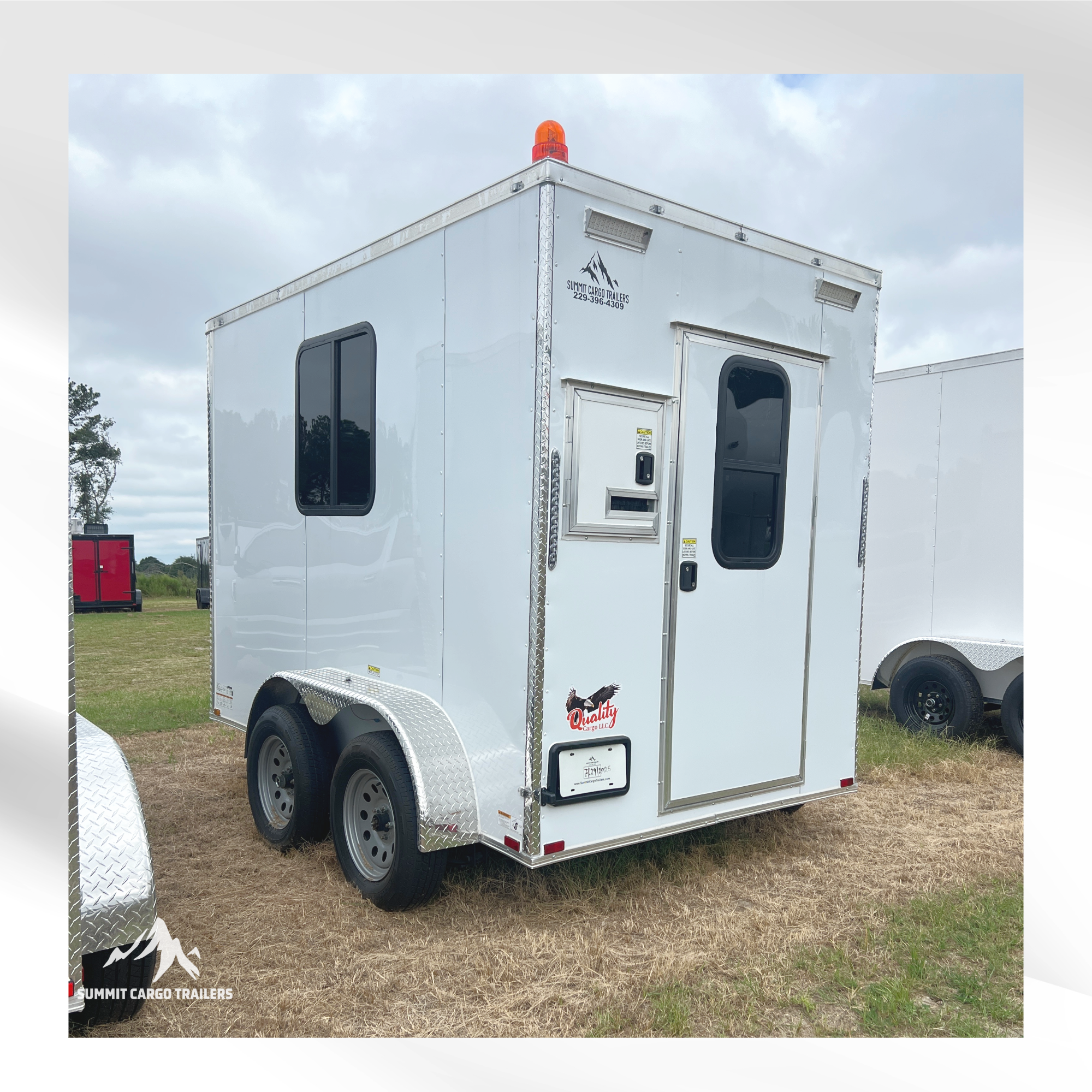 6X10TA White Splicing Trailer