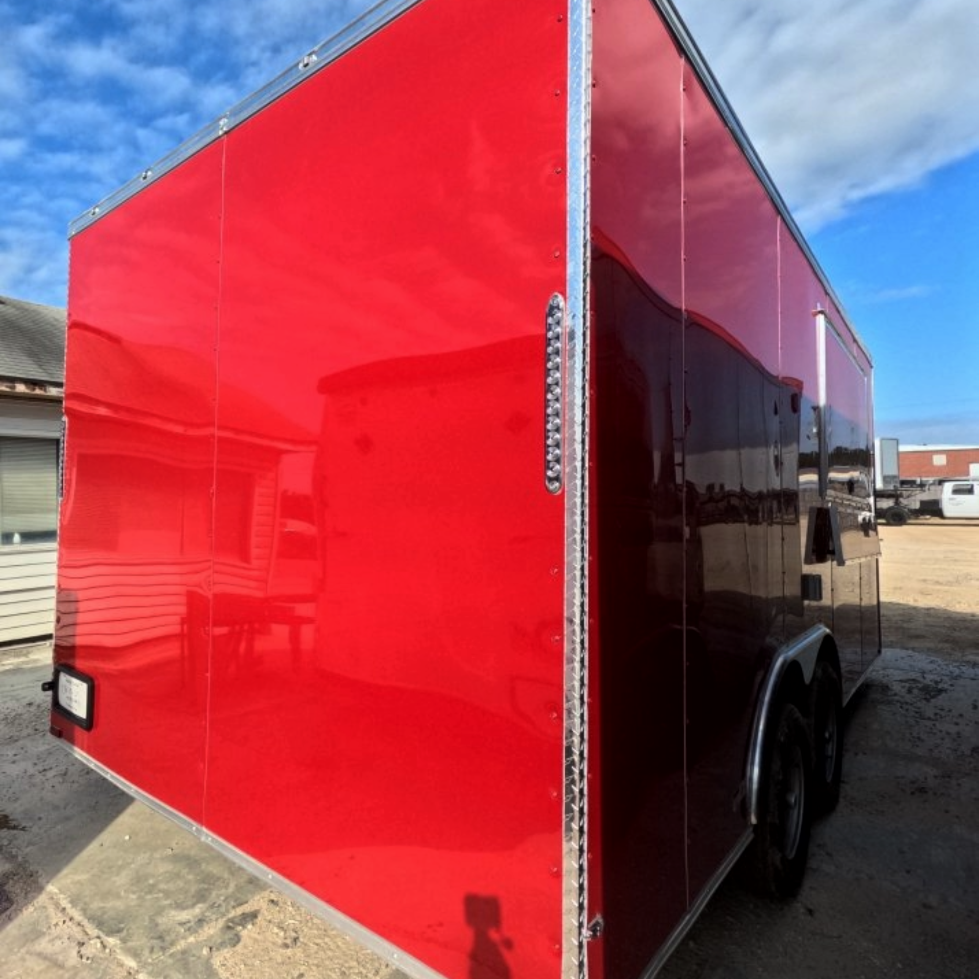 8.5X18TA3 Red Concession Trailer