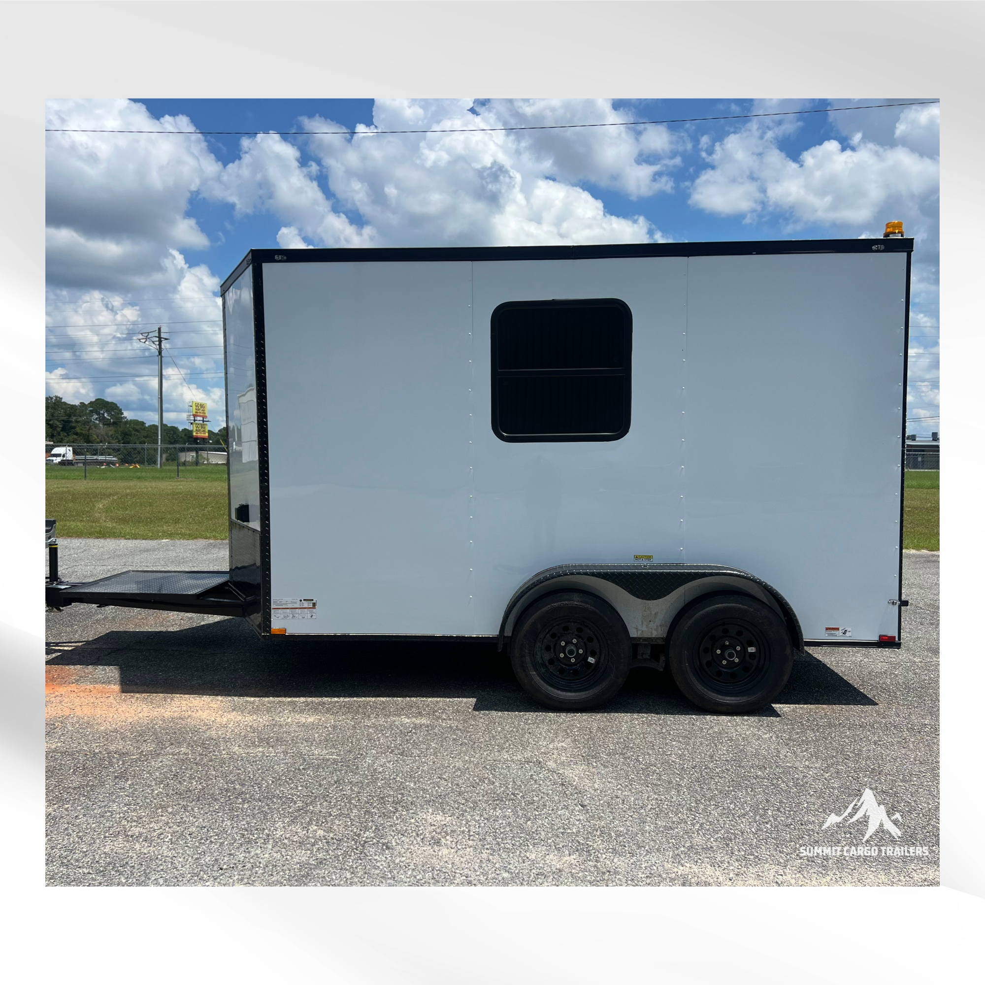 7X12TA White Splicing Trailer