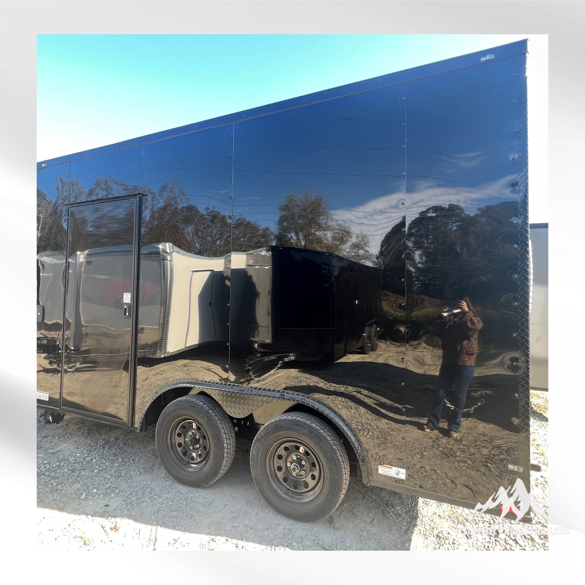 8.5X14TA Black Concession Trailer