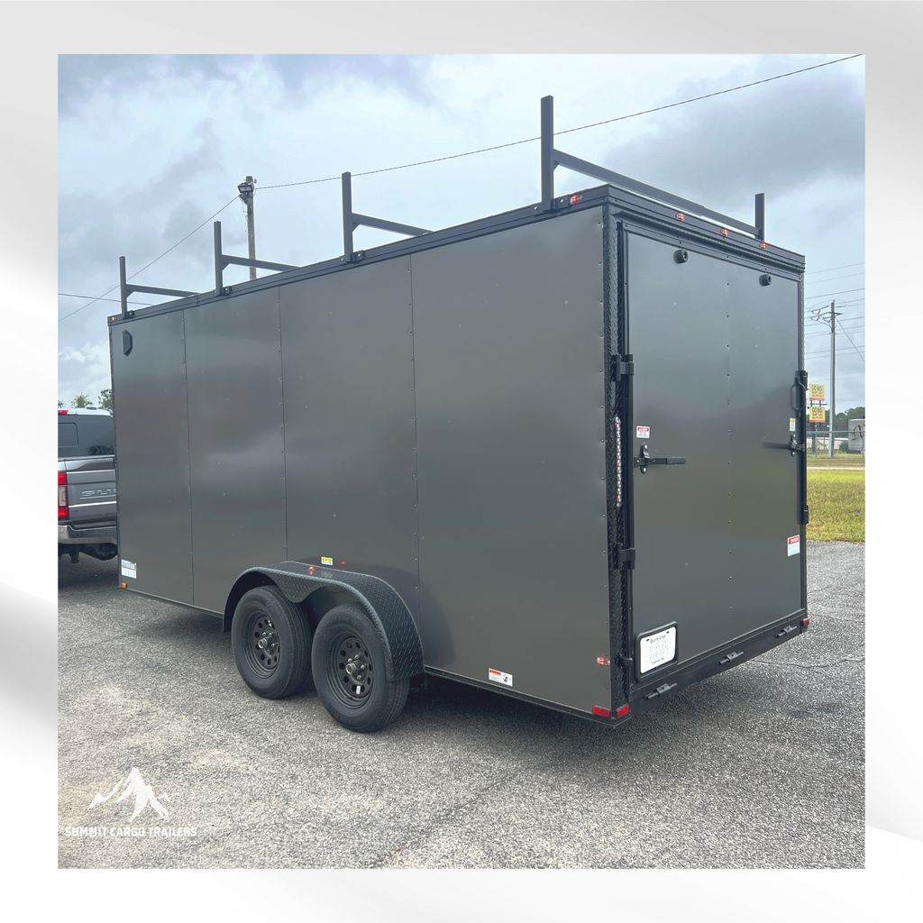7X16TA Charcoal Standard Work Trailer