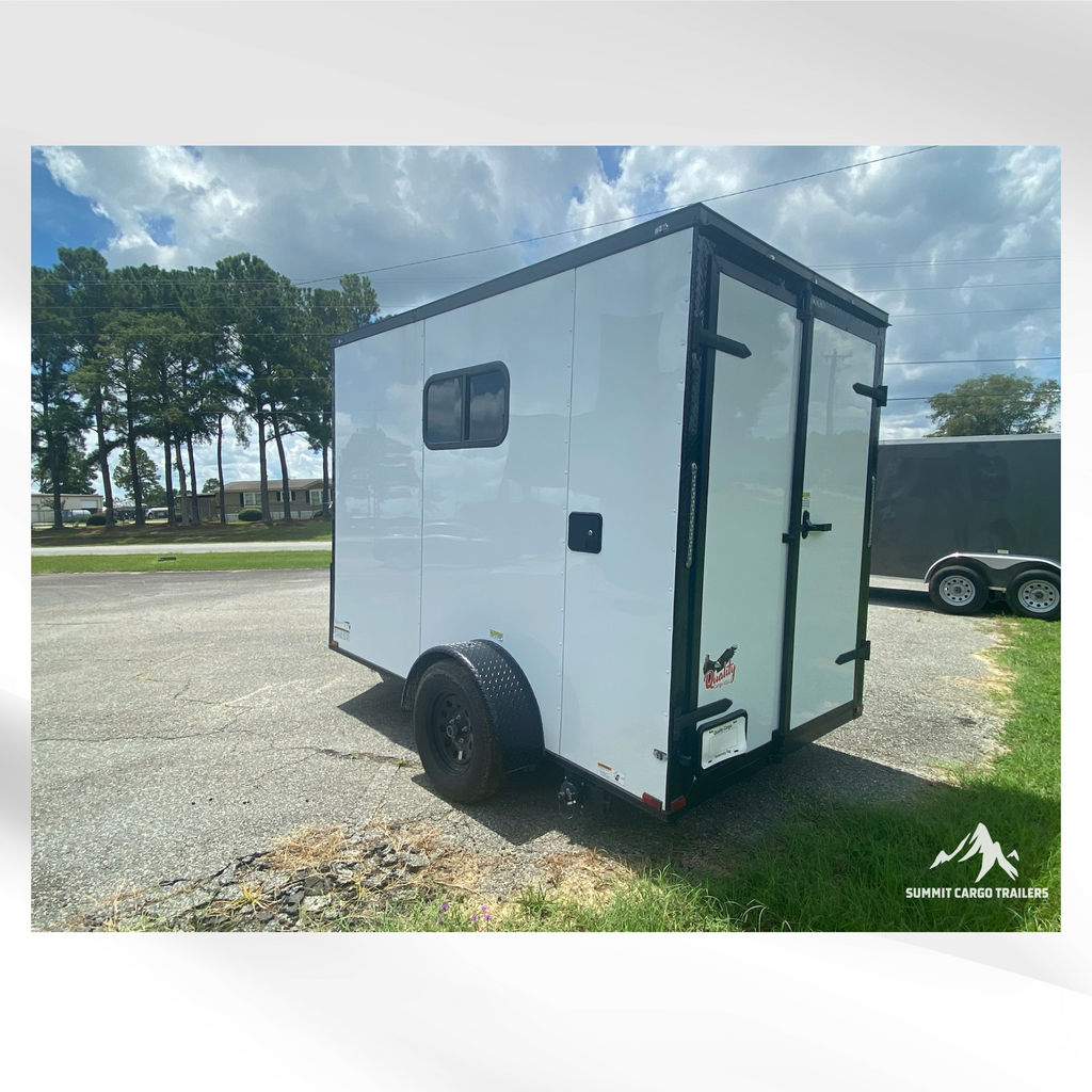 6X10SA White Pet Grooming Trailer
