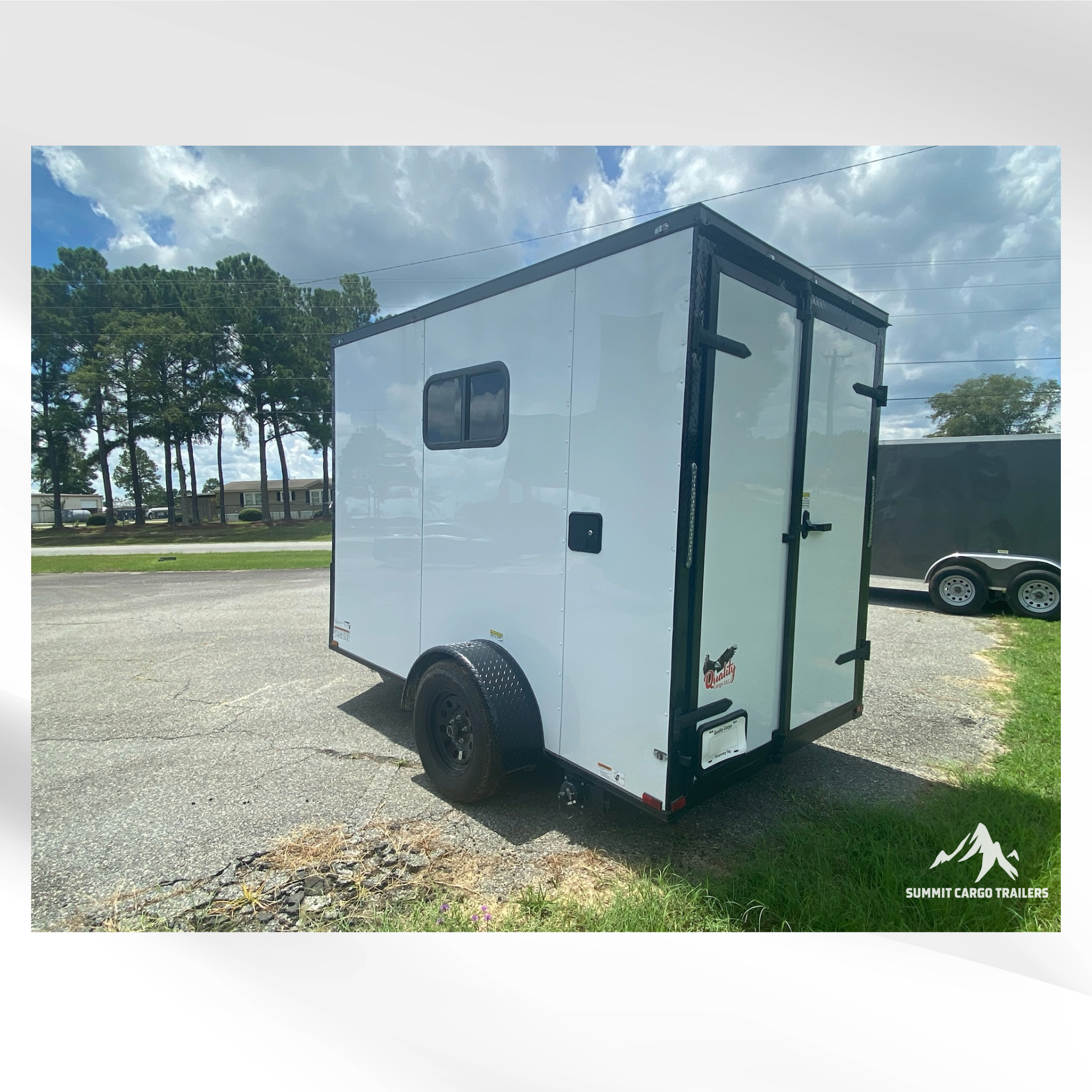 6X10SA White Pet Grooming Trailer