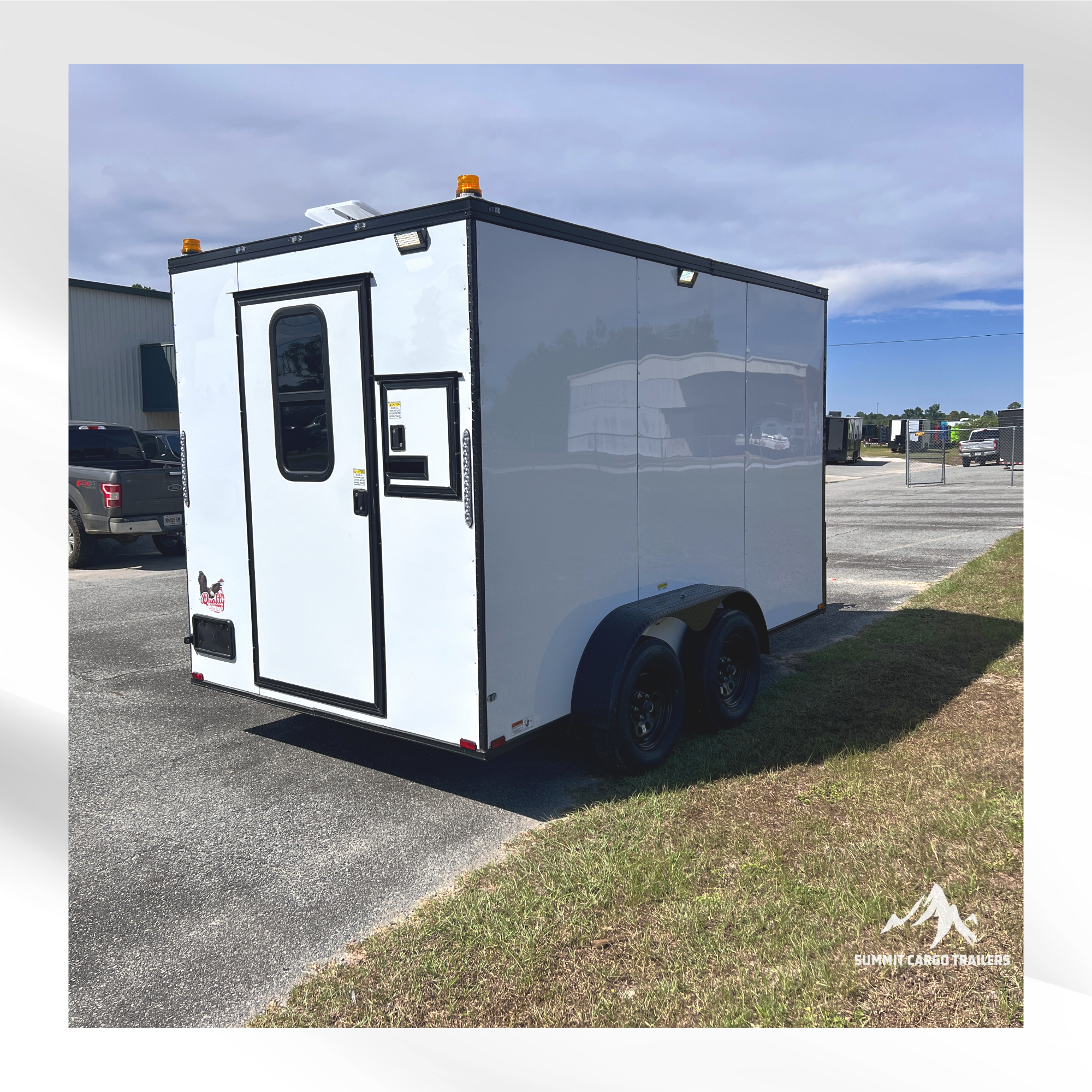 7X12TA White Splicing Trailer
