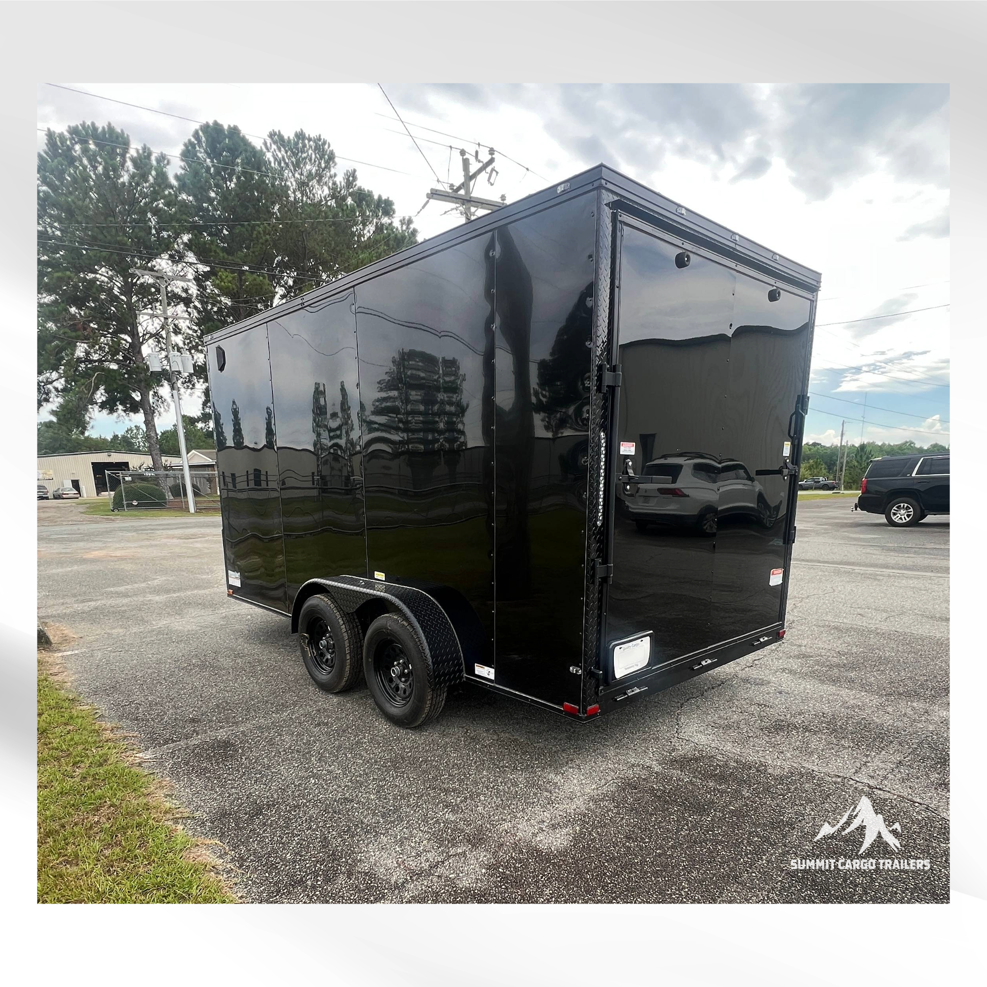 7X14TA Black Standard Enclosed Cargo Trailer