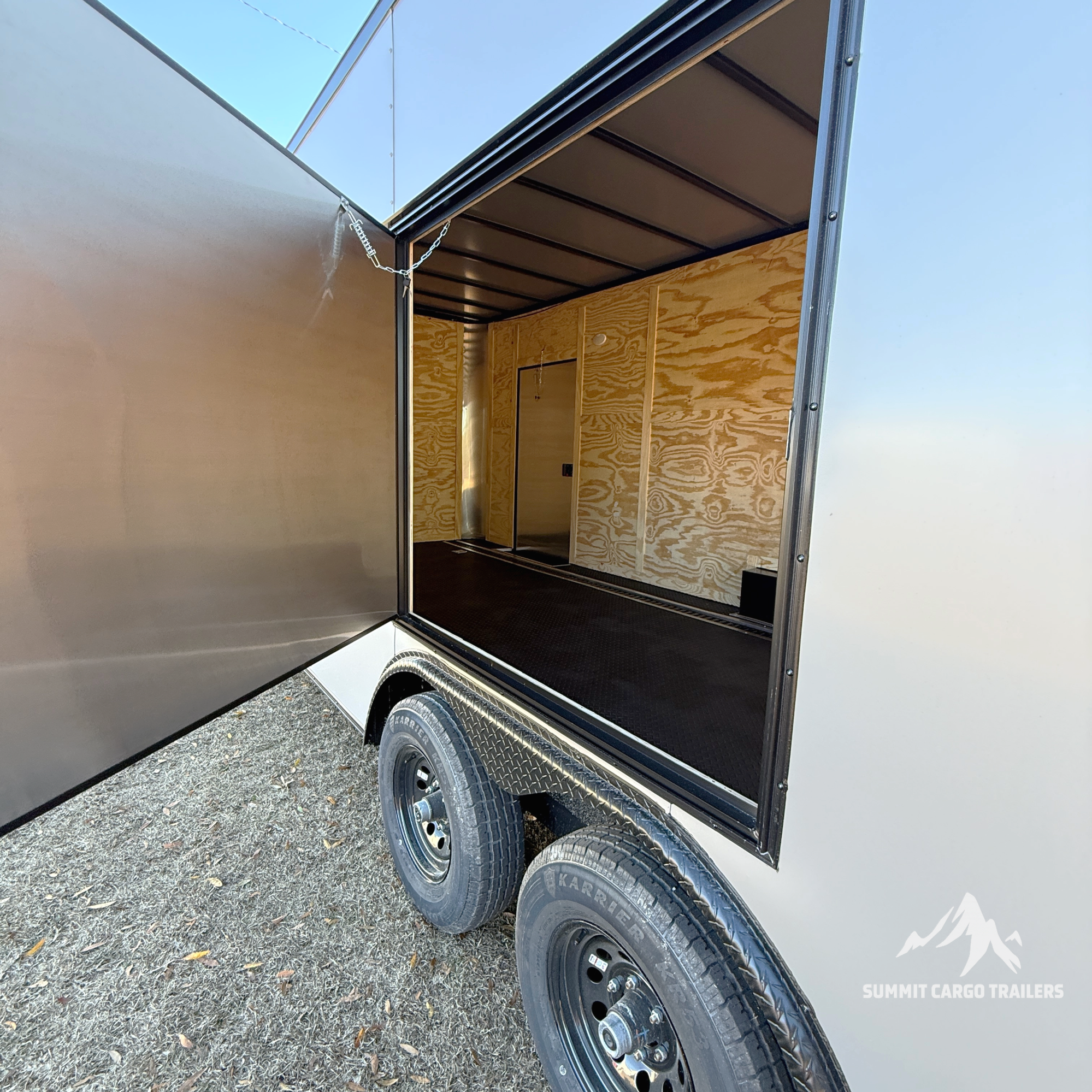 8.5X24TA Silver Car Hauler Trailer