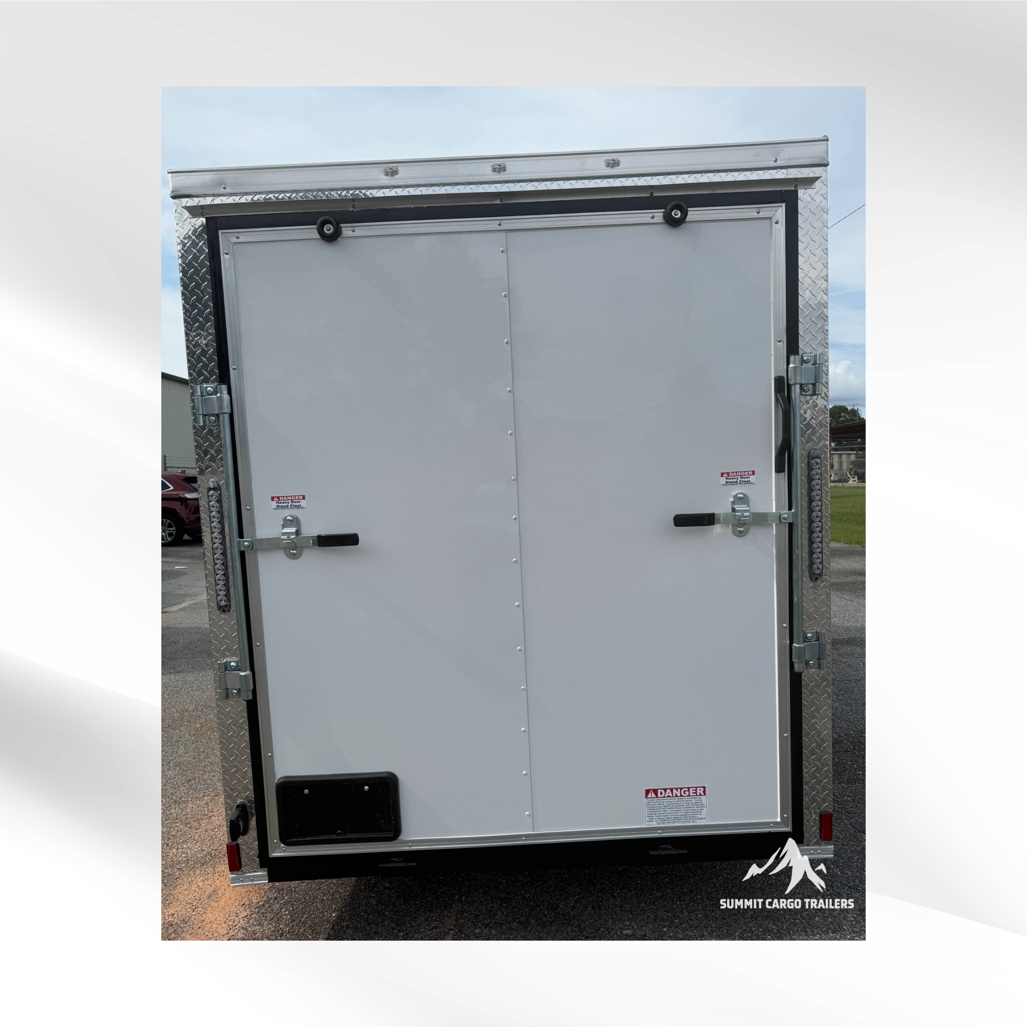 6X12SA White Standard Trailer