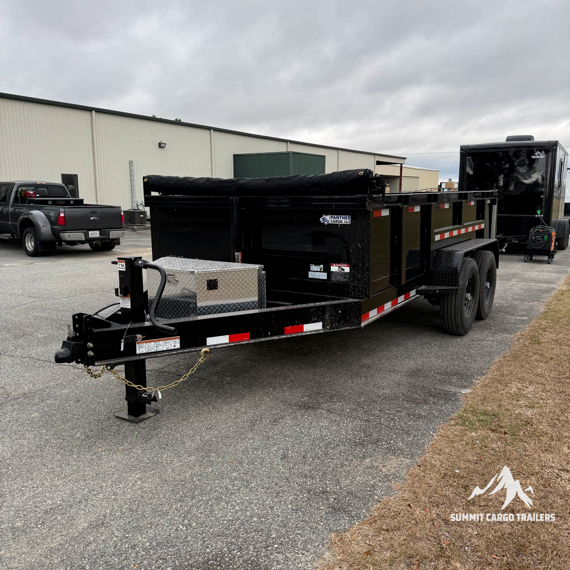 7X14TA Black Dump Trailer