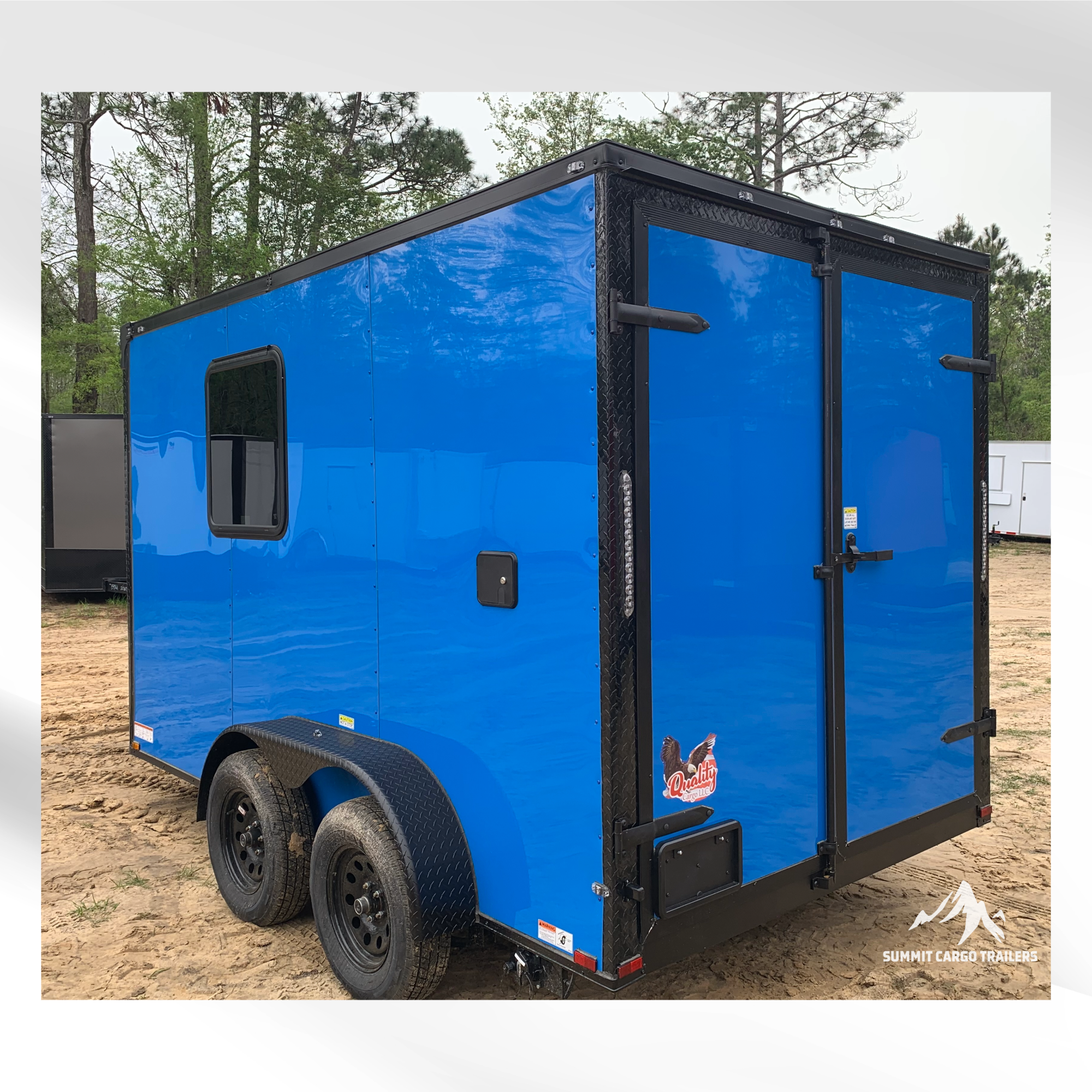 7X12TA Blue Dog Grooming Trailer