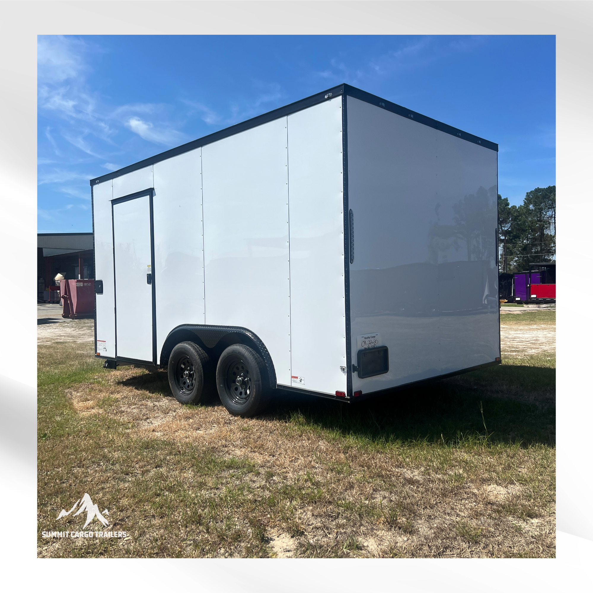 8.5X14TA White Concession Trailer