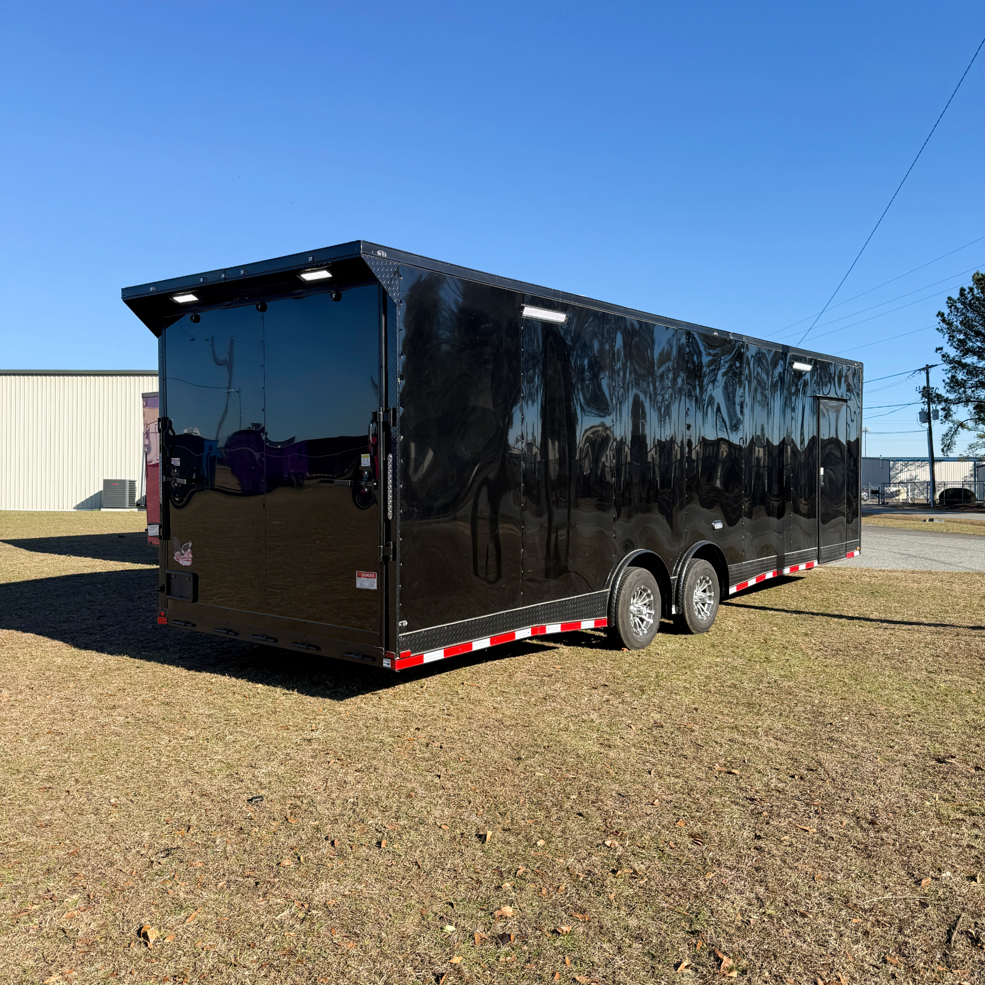 8.5X28TA3 Black Car Hauler Trailer