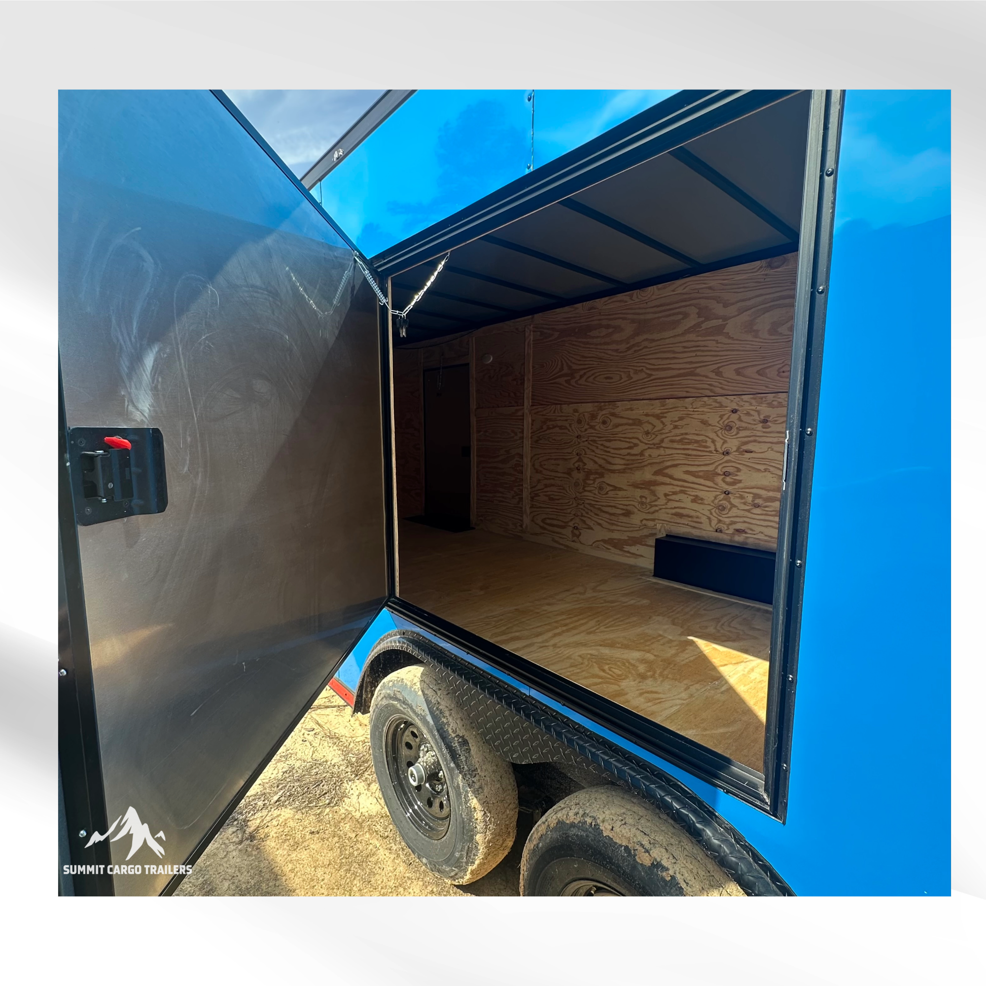 8.5X26TA Blue Car Hauler Trailer