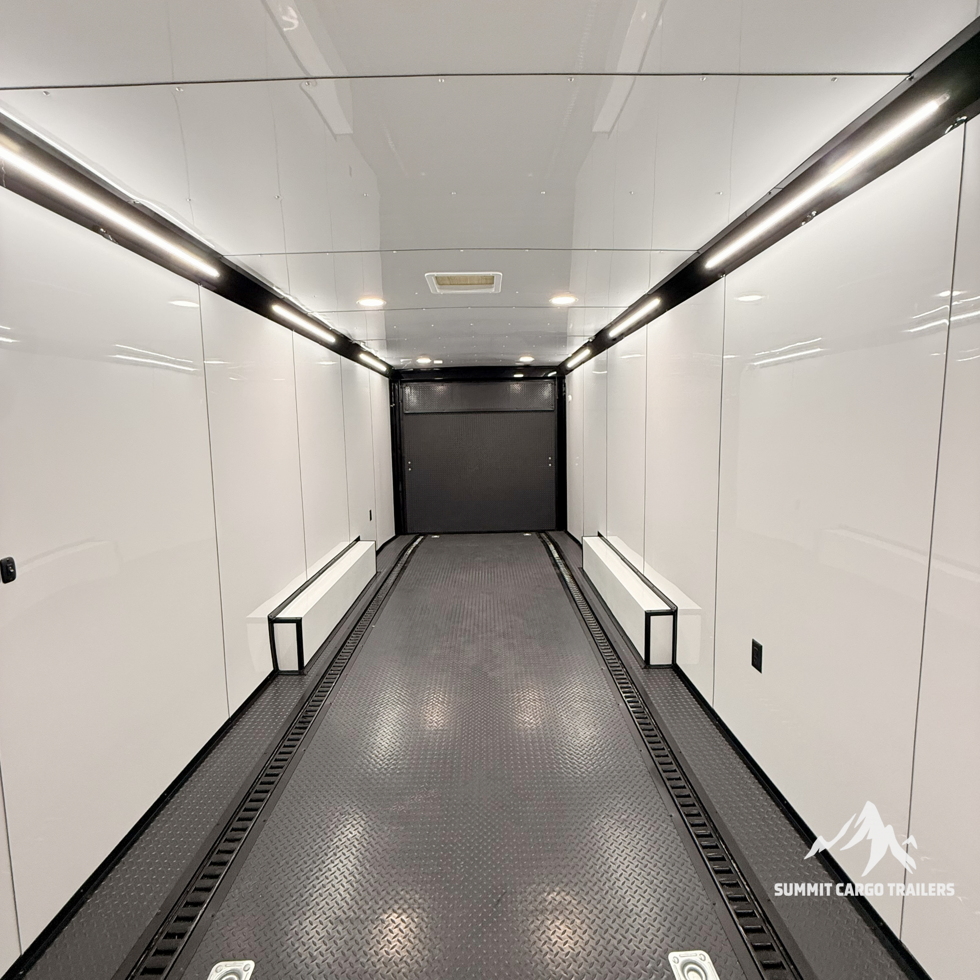 8.5X28TA5 Silver Car Hauler Trailer