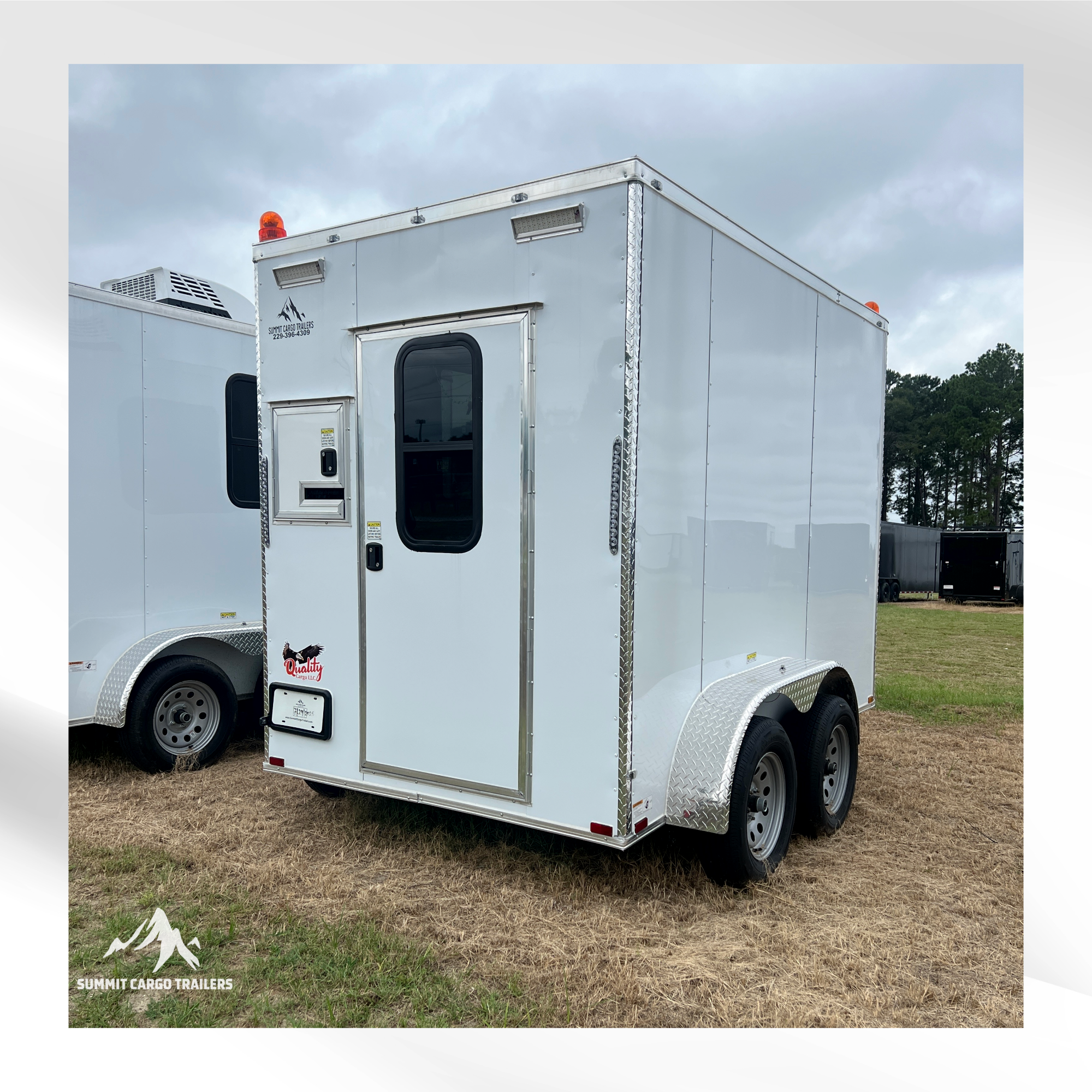 6X10TA White Splicing Trailer