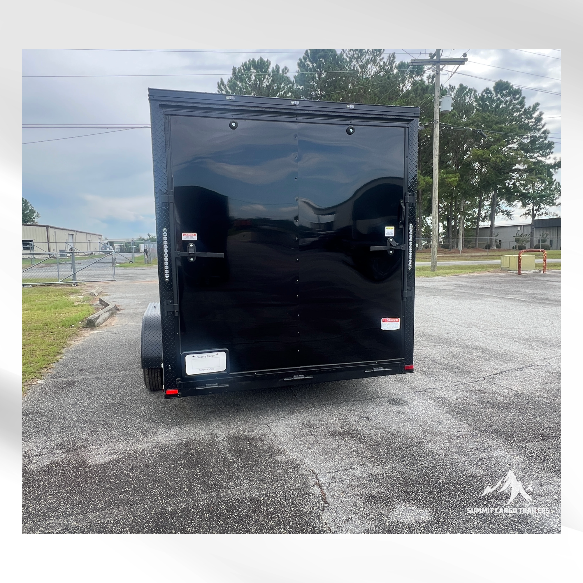 7X14TA Black Standard Enclosed Cargo Trailer