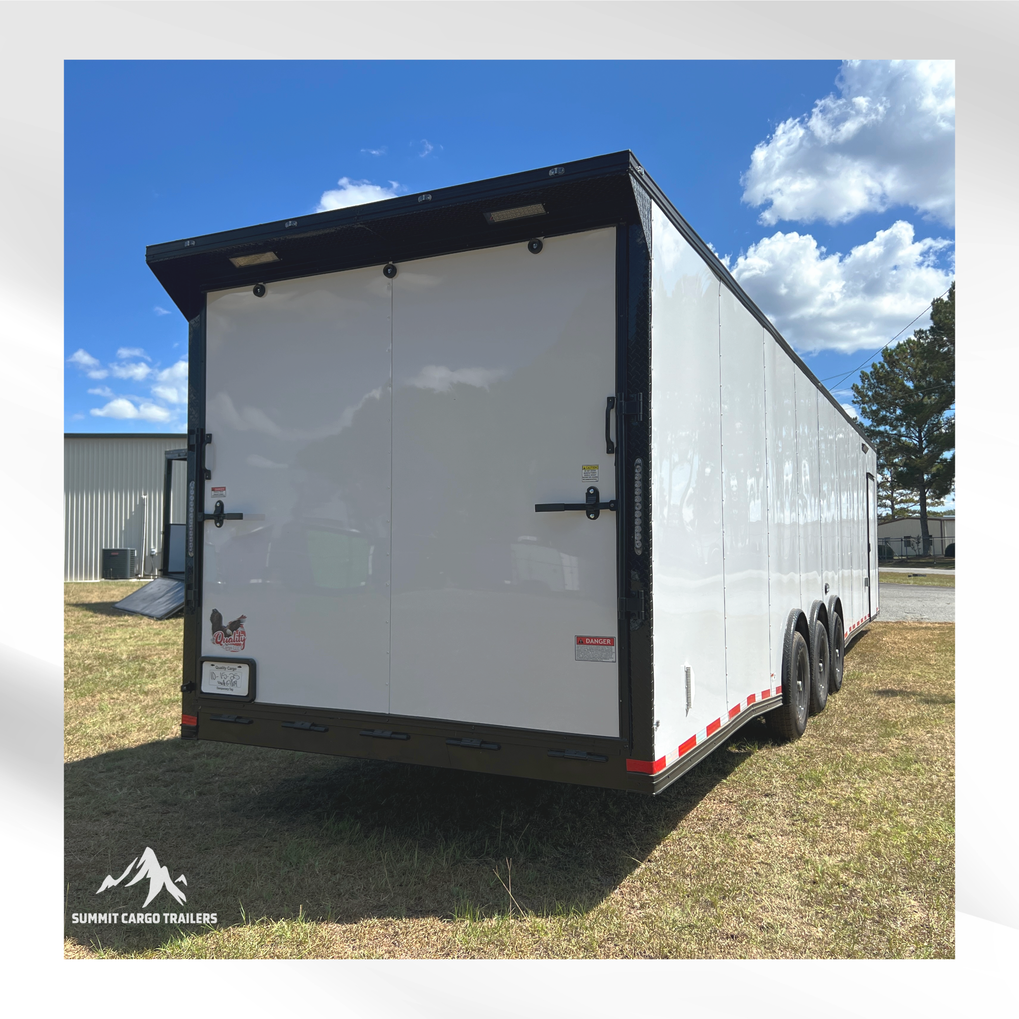 8.5X36TTA White Race Ready Trailer