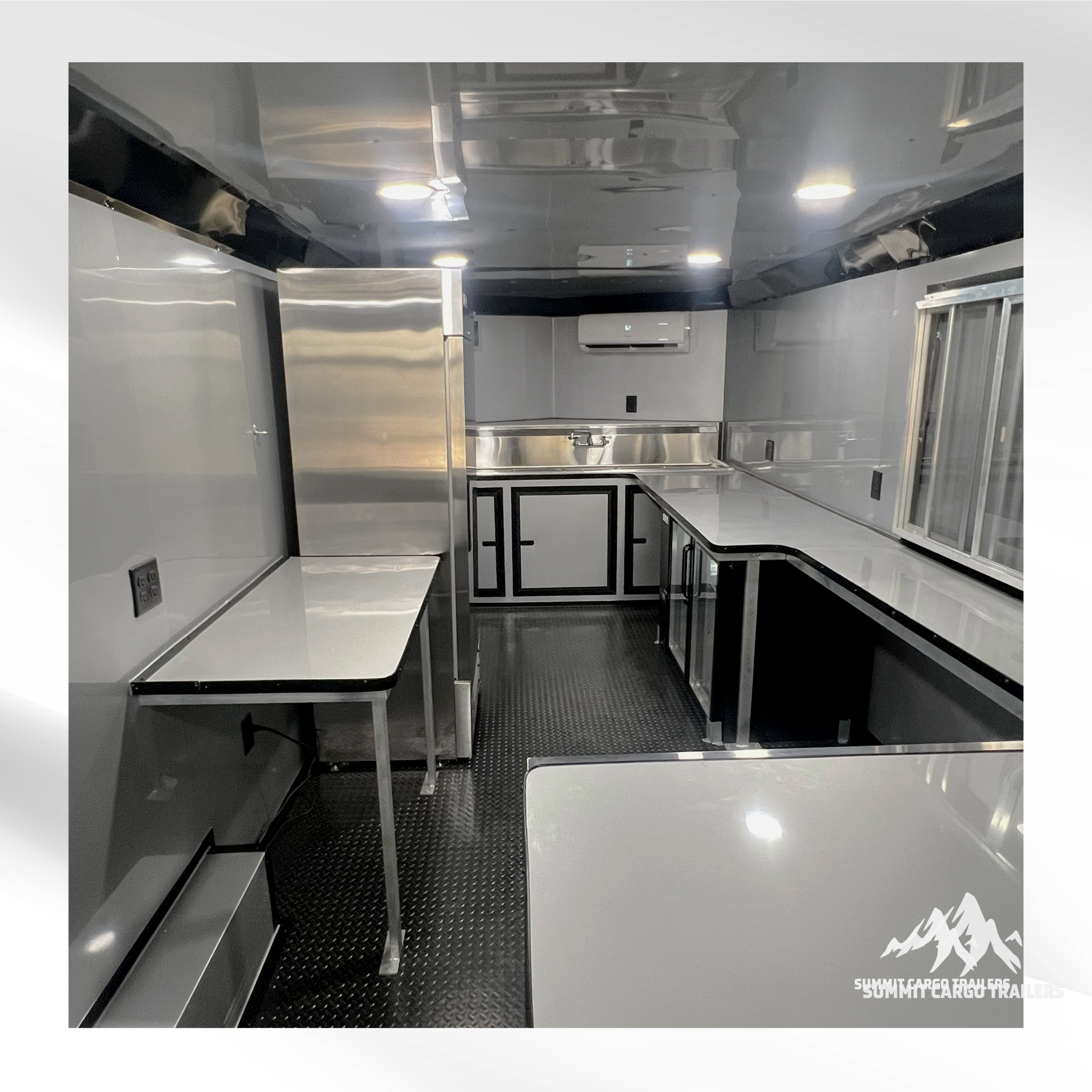 8.5X24TA Green Concession Trailer (Coffee/Beverage)