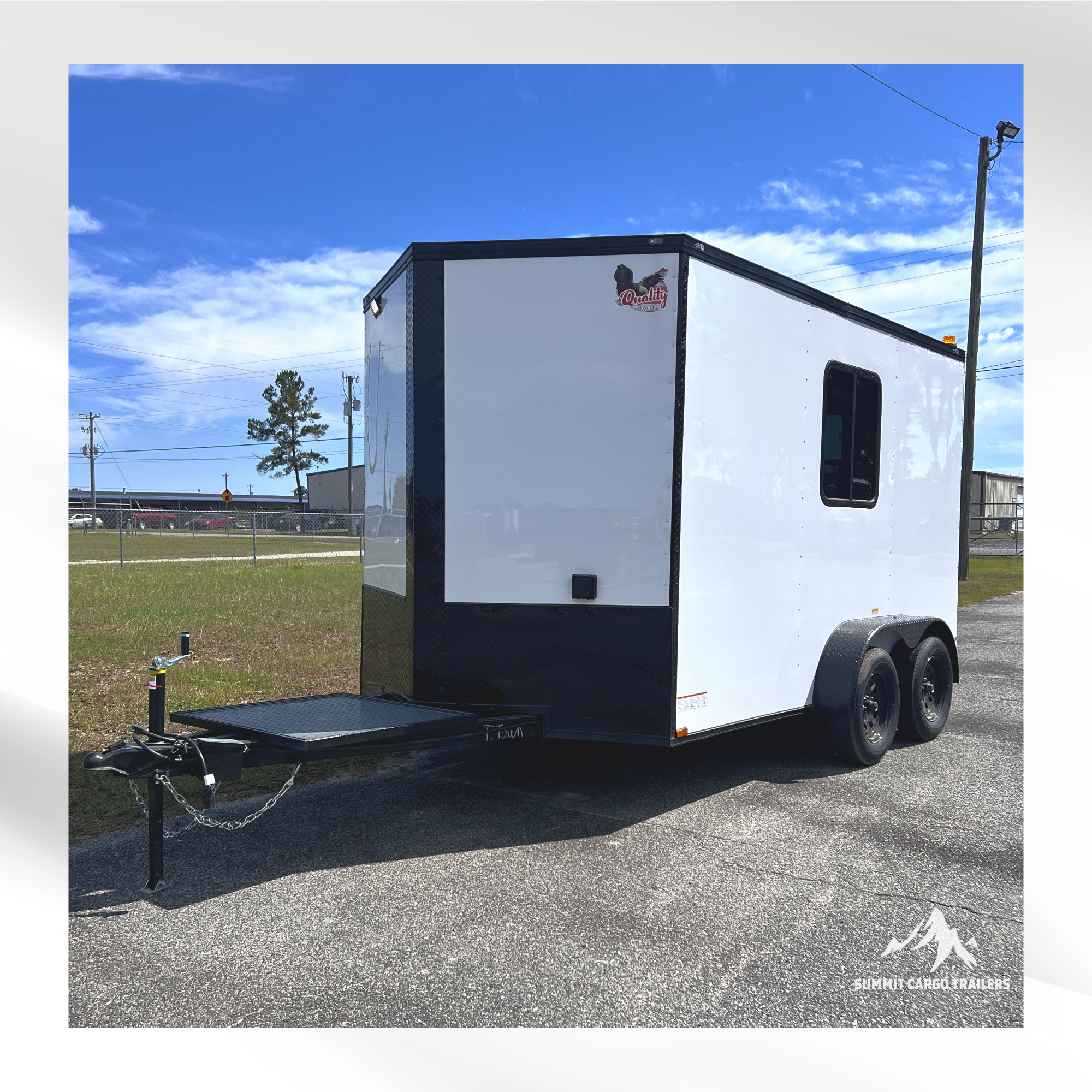 7X12TA White Splicing Trailer