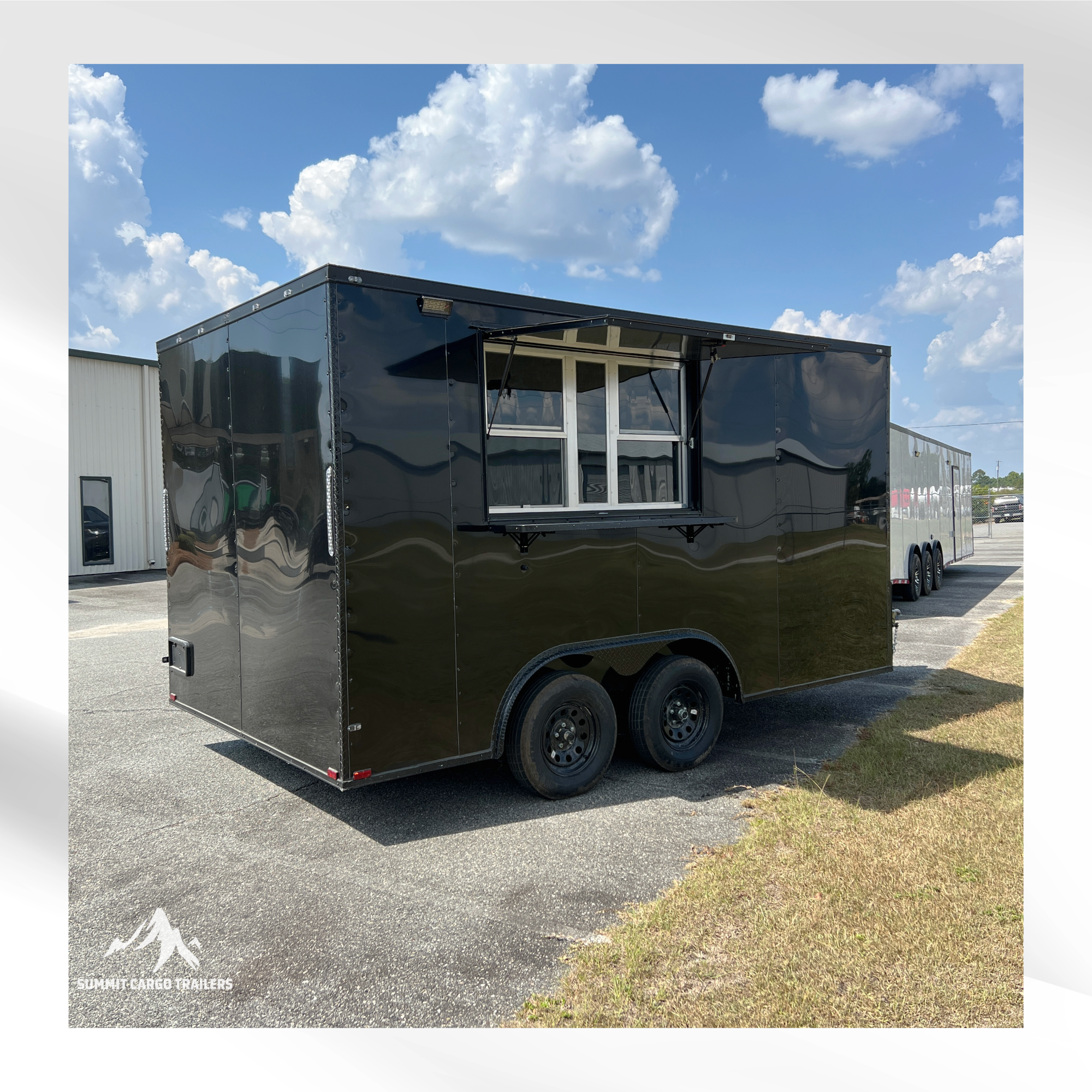 8.5X14TA Black Concession Trailer