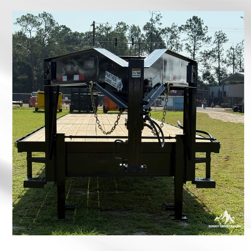 8.5X40TA Gooseneck Deck over Utility Trailer