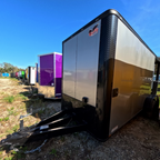 6X18TA3 Peidmont Silver Porch Concession Trailer