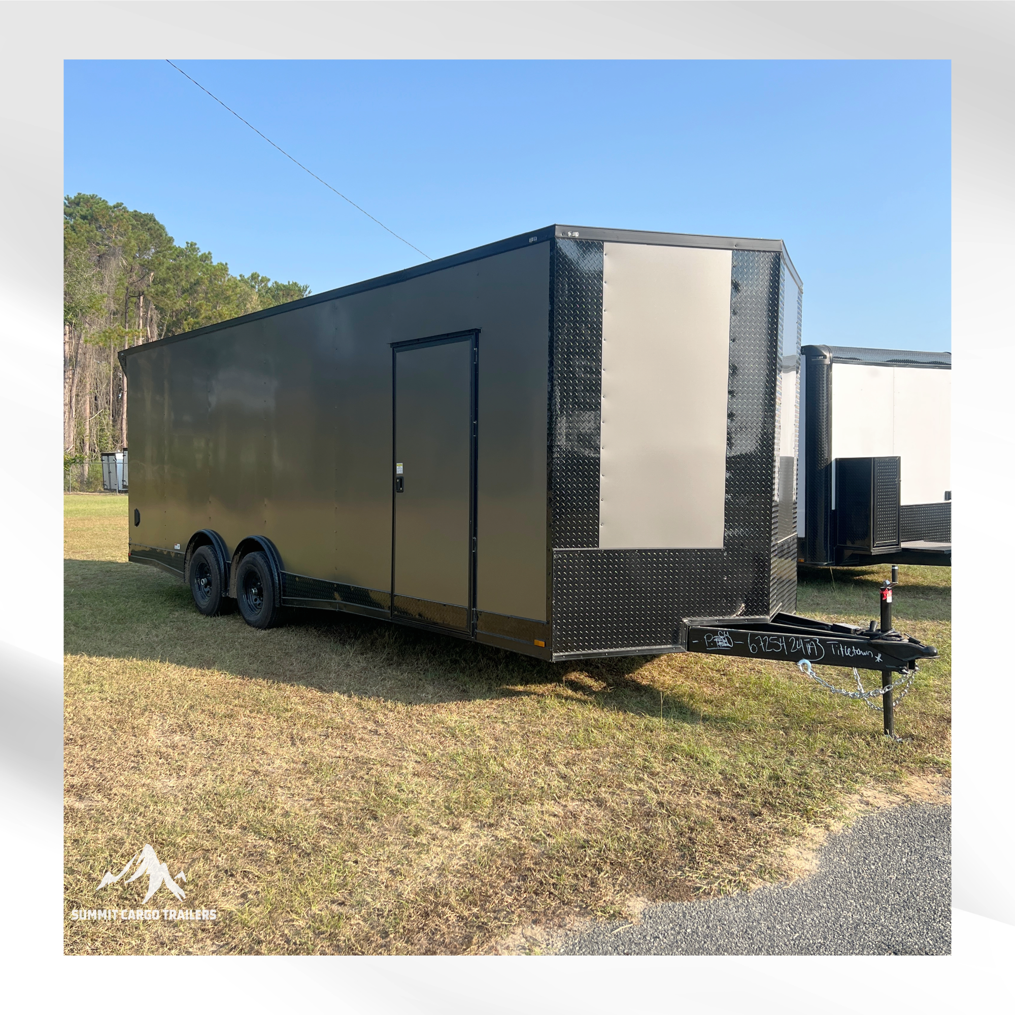 8.5X24TA Charcoal Standard Car Hauler Trailer