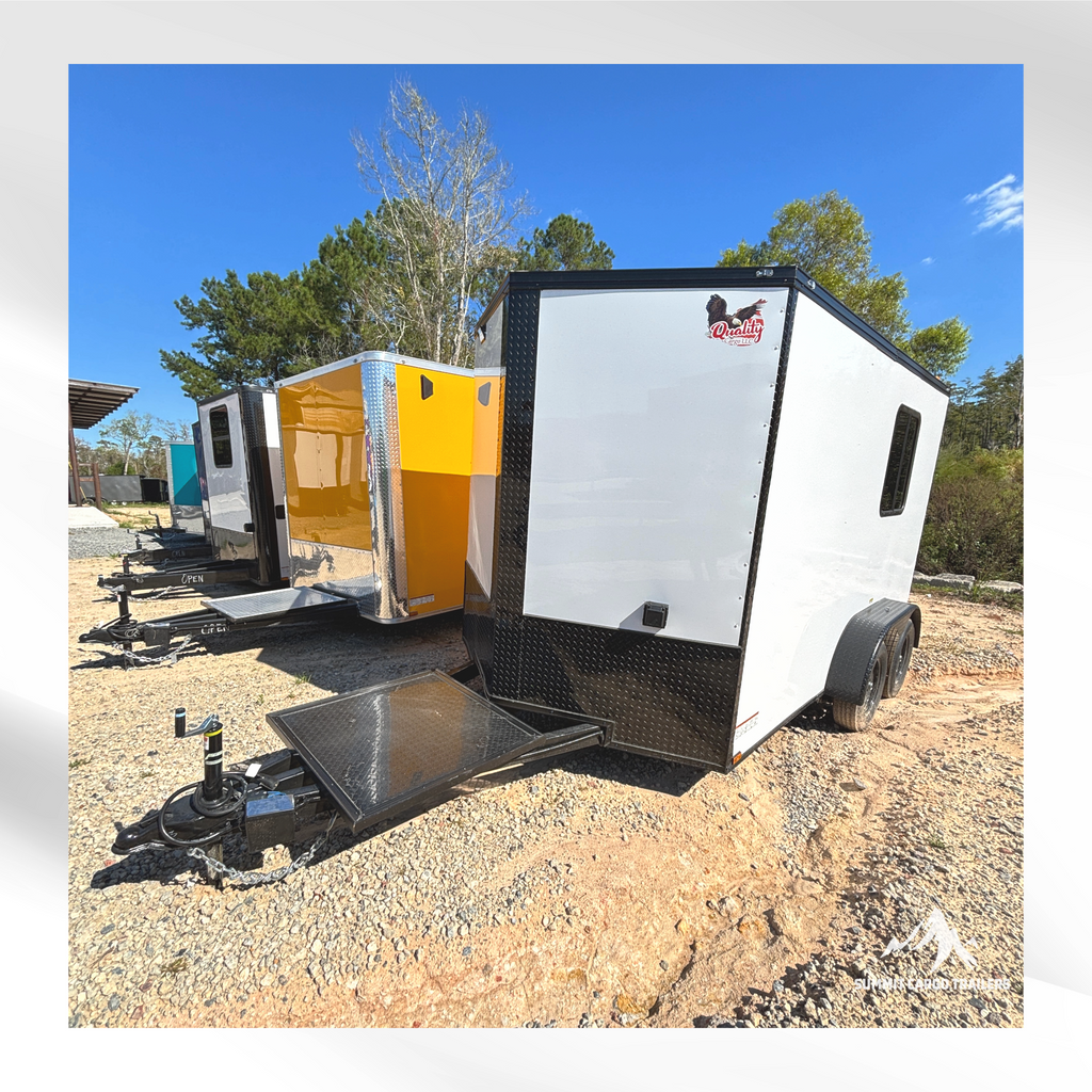 7X12TA White Splicing Trailer
