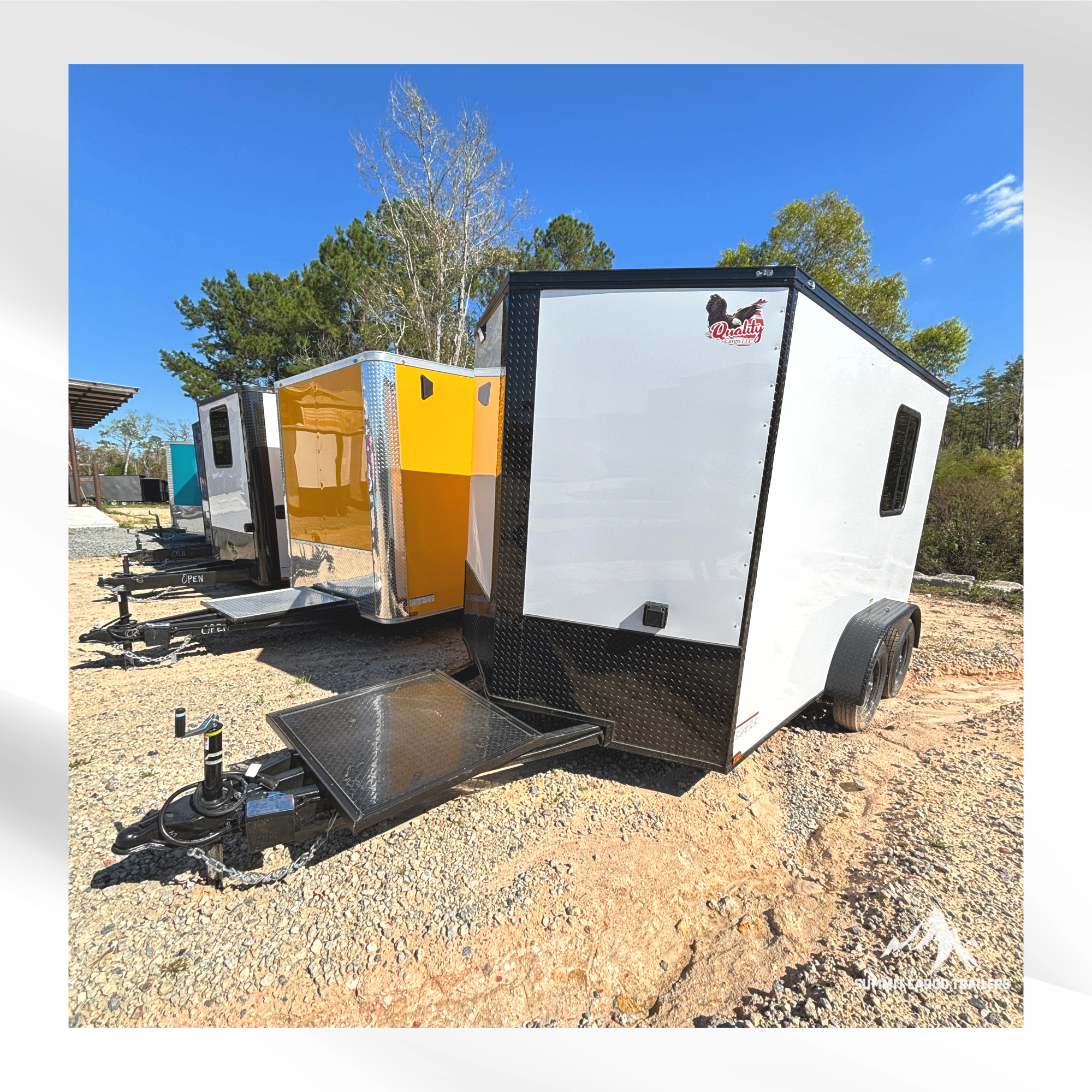 7X12TA White Splicing Trailer