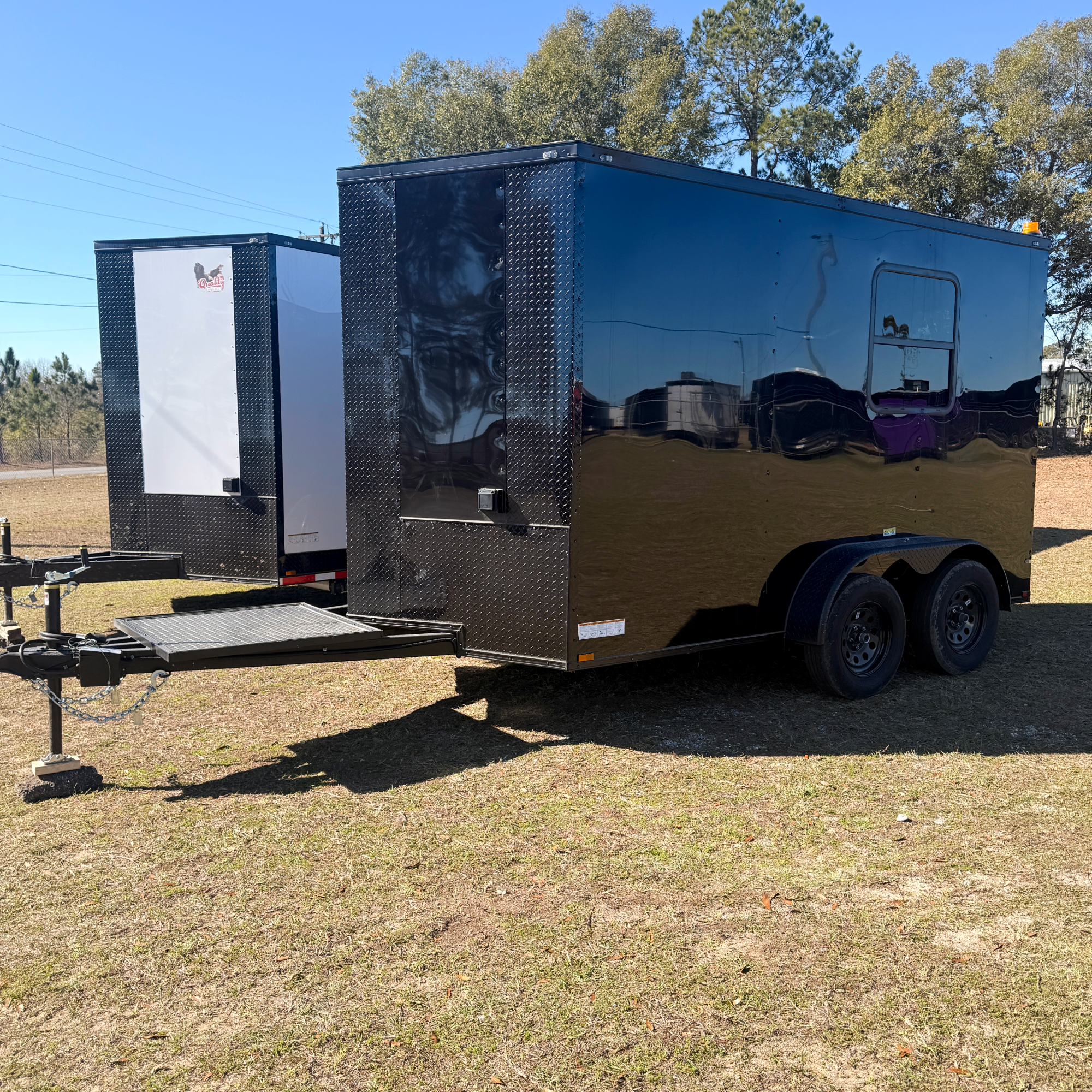 7X12TA Black Splicing Trailer