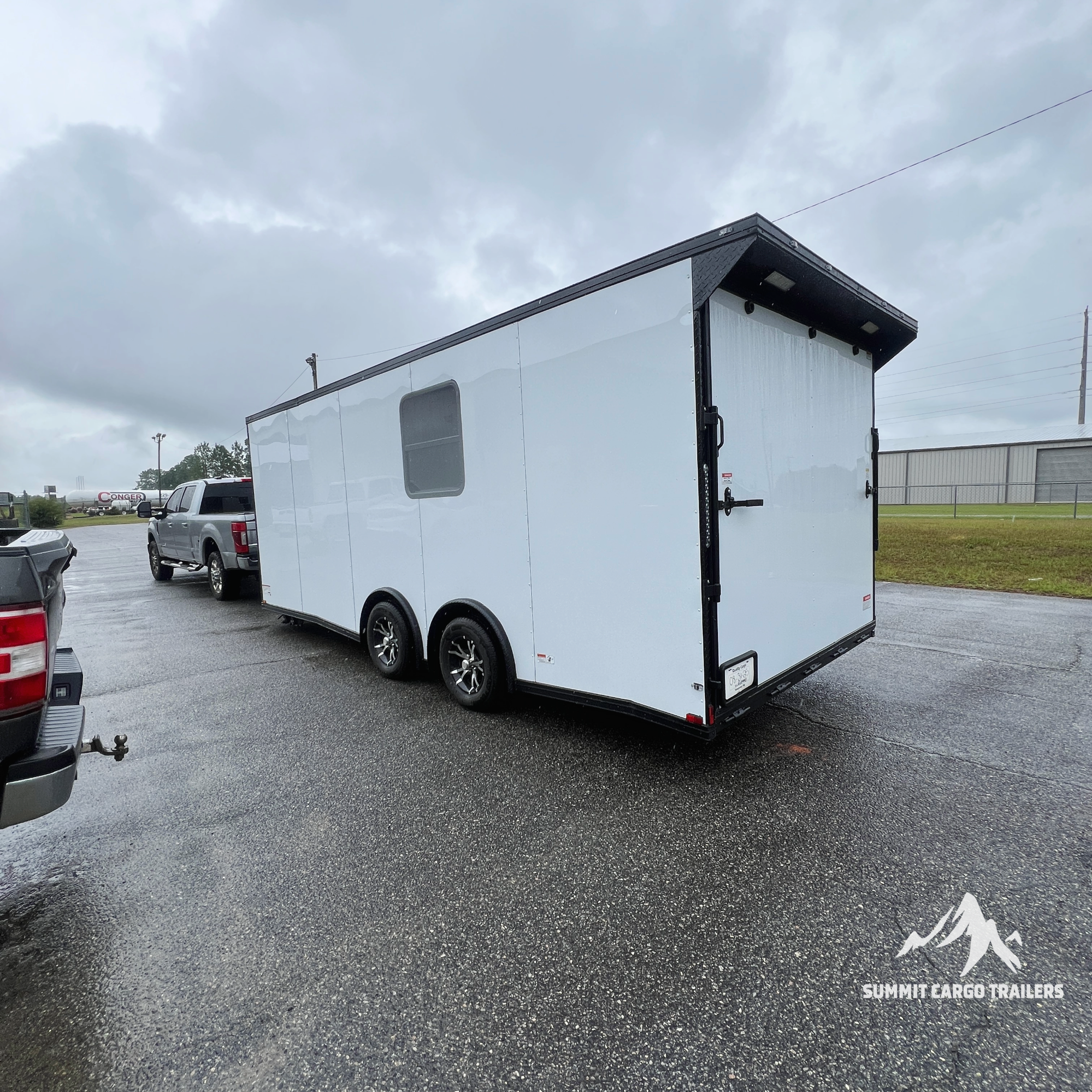 8.5X20TA White Race Ready Trailer