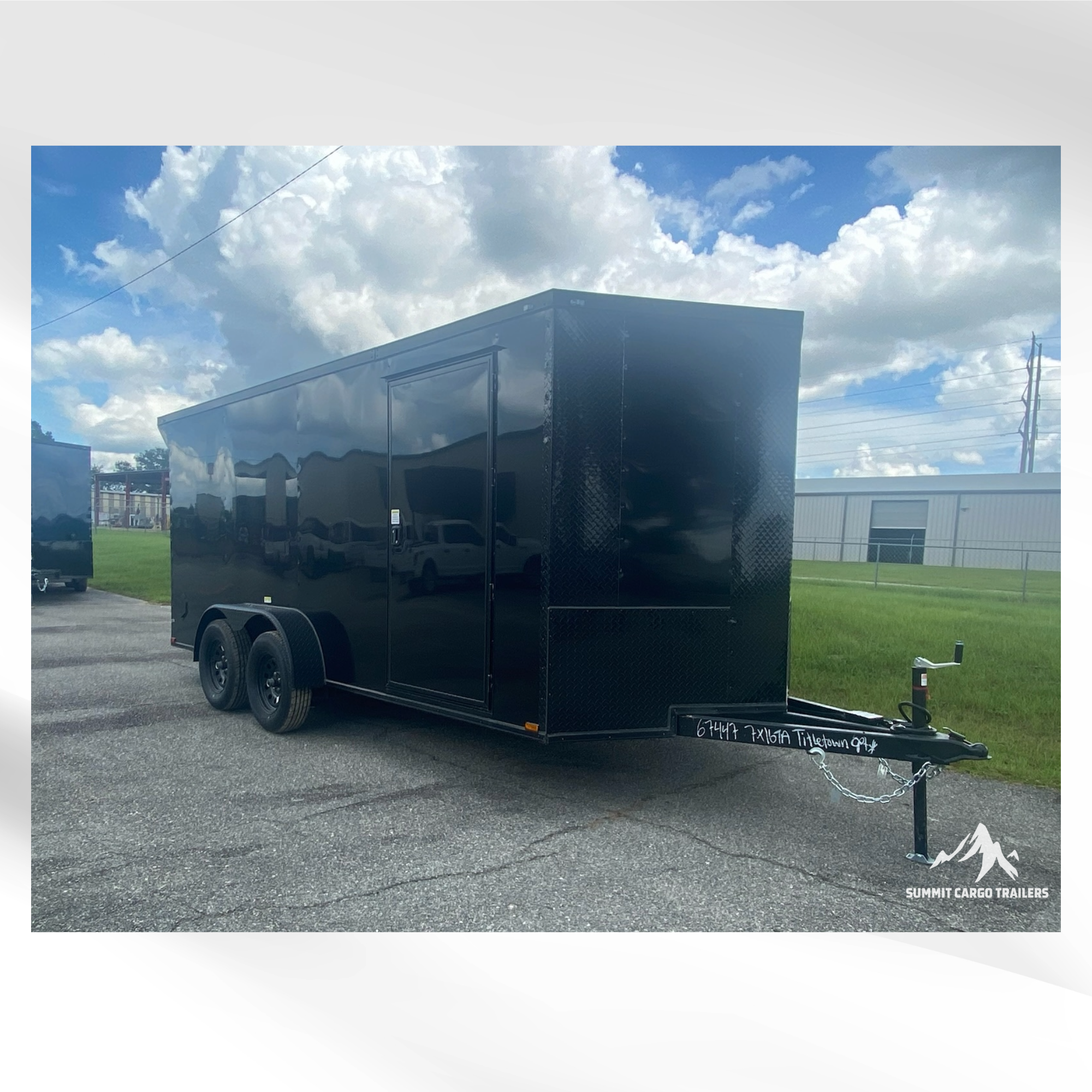 7X16TA Black Standard Trailer