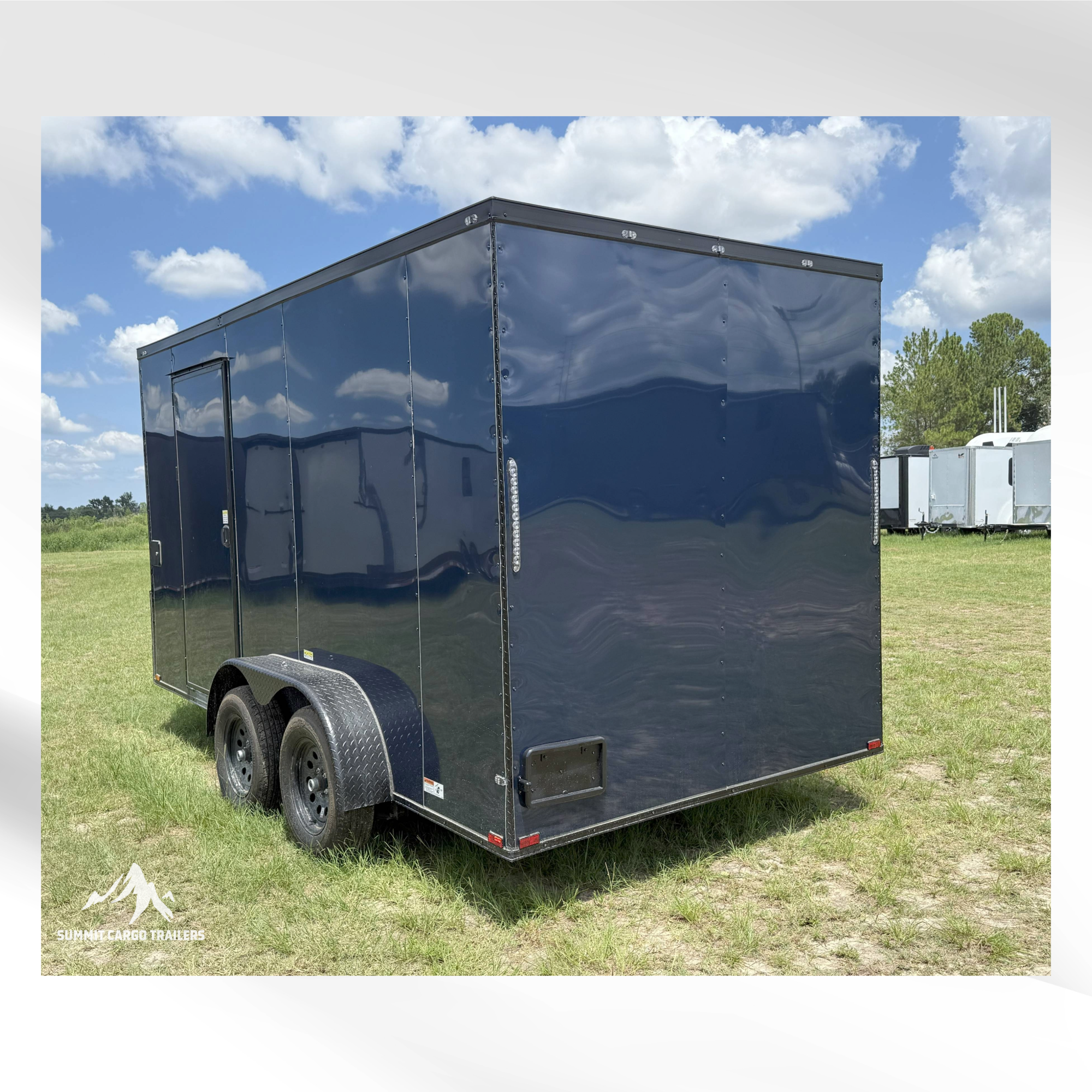 7X14TA Indigo Blue Concession Trailer