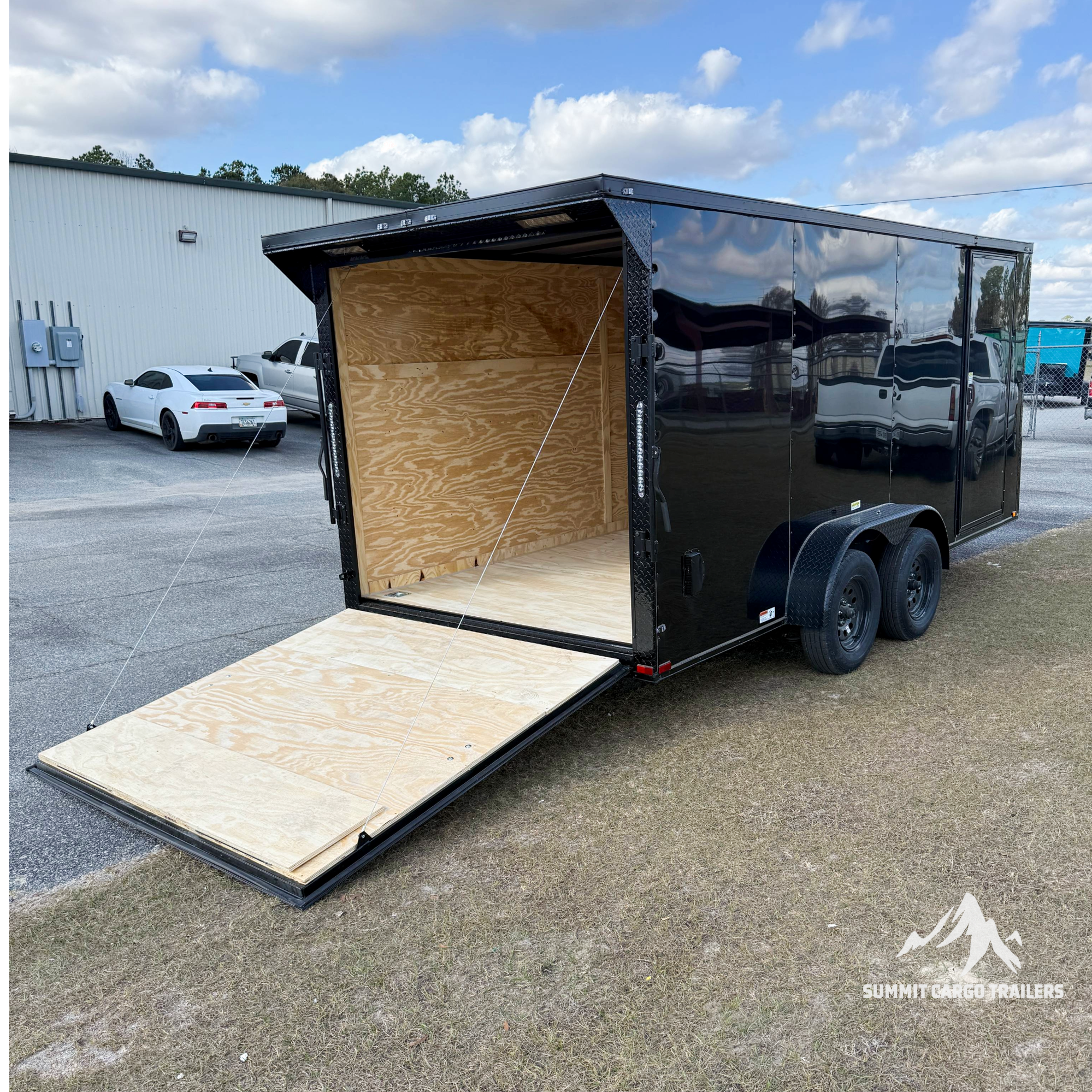 7X16 Black Standard Trailer