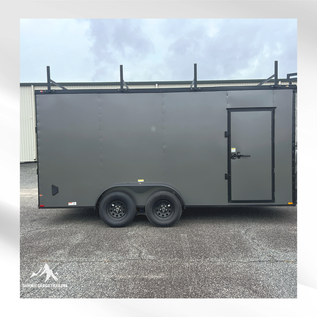 7X16TA Charcoal Standard Work Trailer