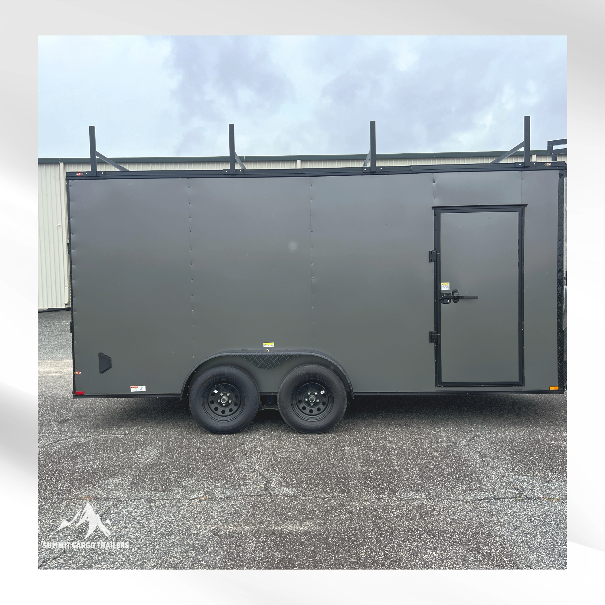 7X16TA Charcoal Standard Work Trailer