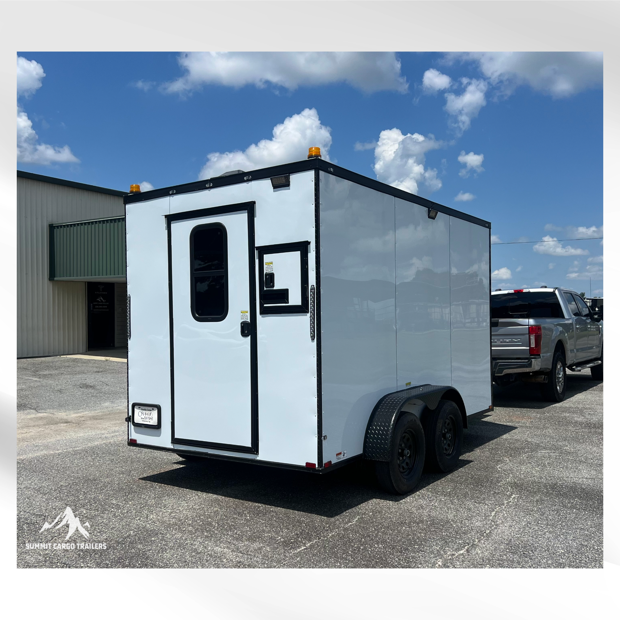 7X12TA White Splicing Trailer
