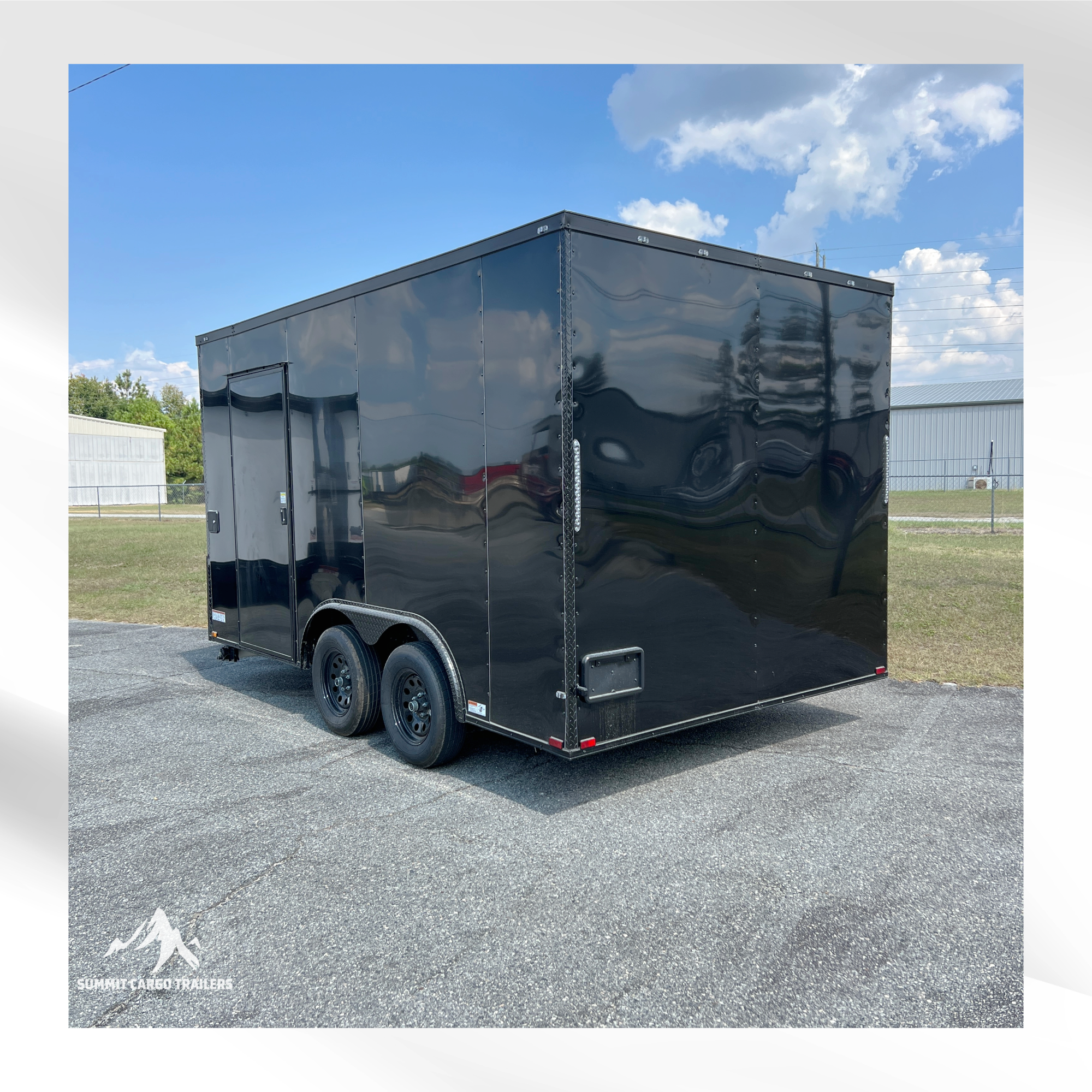 8.5X14TA Black Concession Trailer