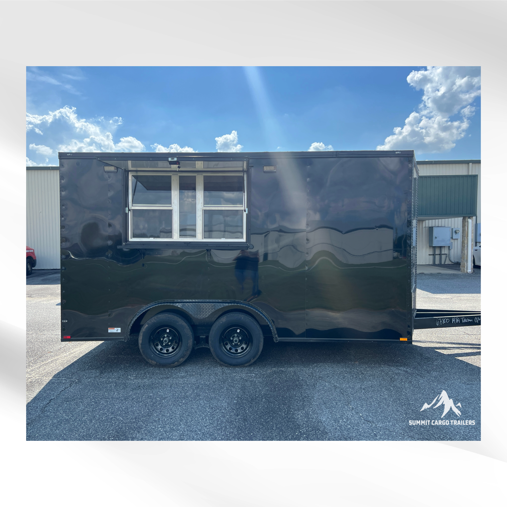 8.5X14TA Black Beverage Concession Trailer