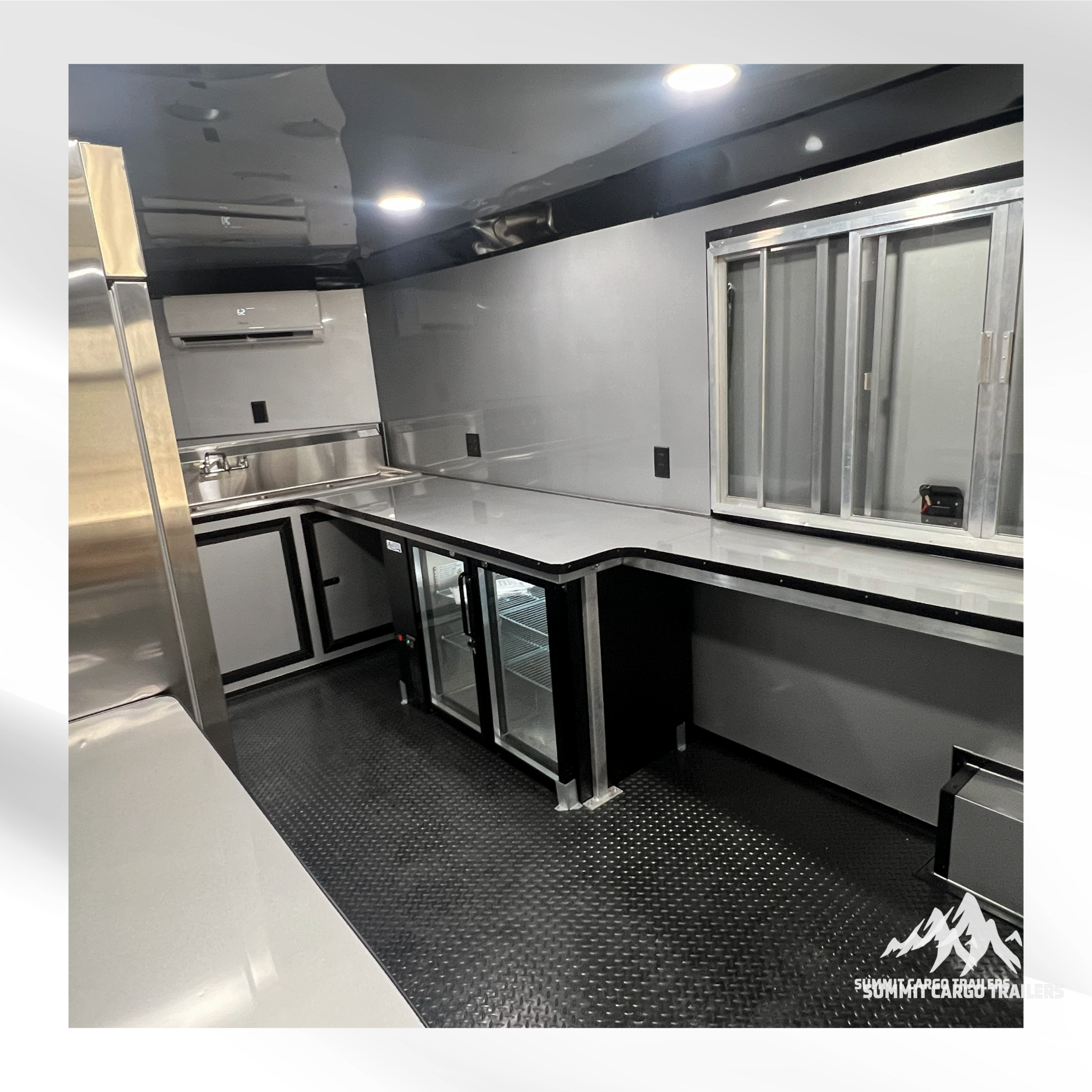 8.5X24TA Green Concession Trailer (Coffee/Beverage)