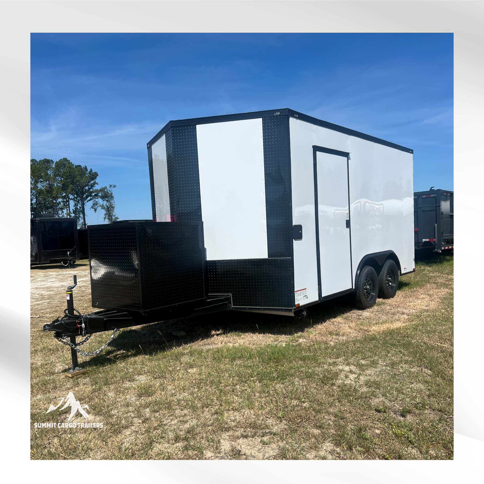 8.5X14TA White Concession Trailer