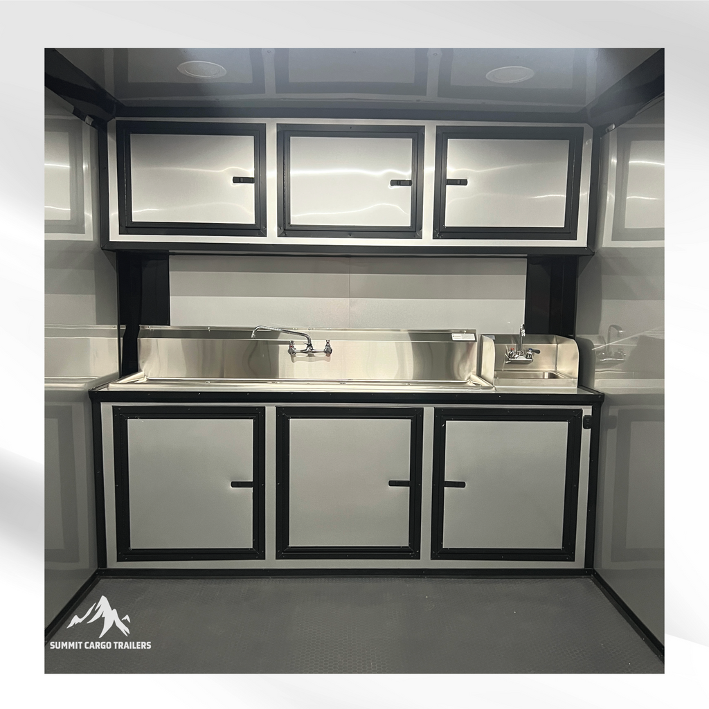 8.5X18TA3 White Concession Trailer