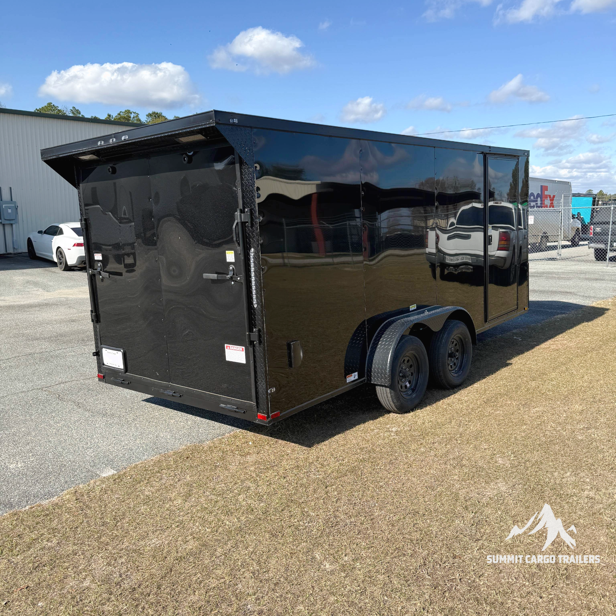 7X16 Black Standard Trailer