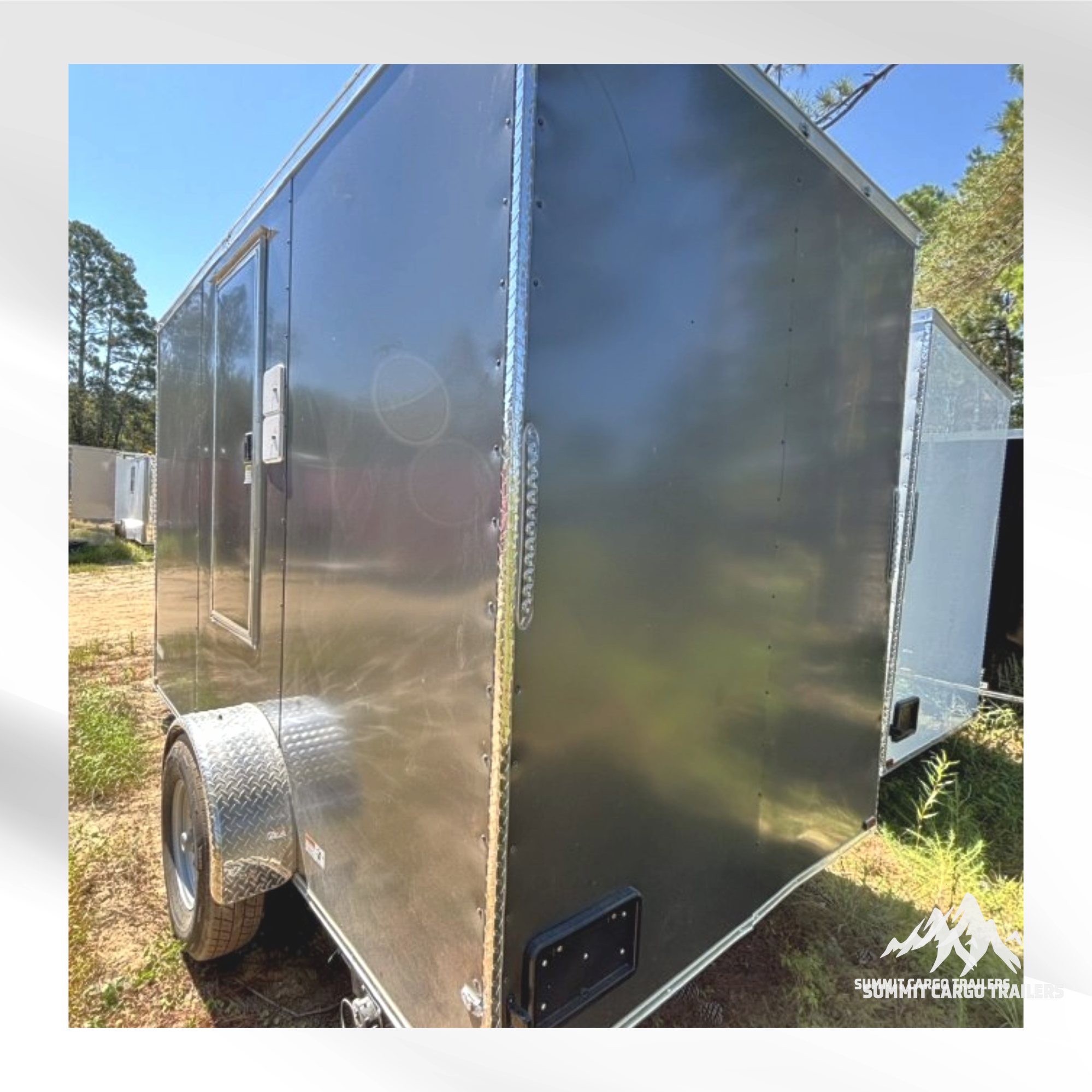 7X12SA5 Charcoal Bathroom Trailer