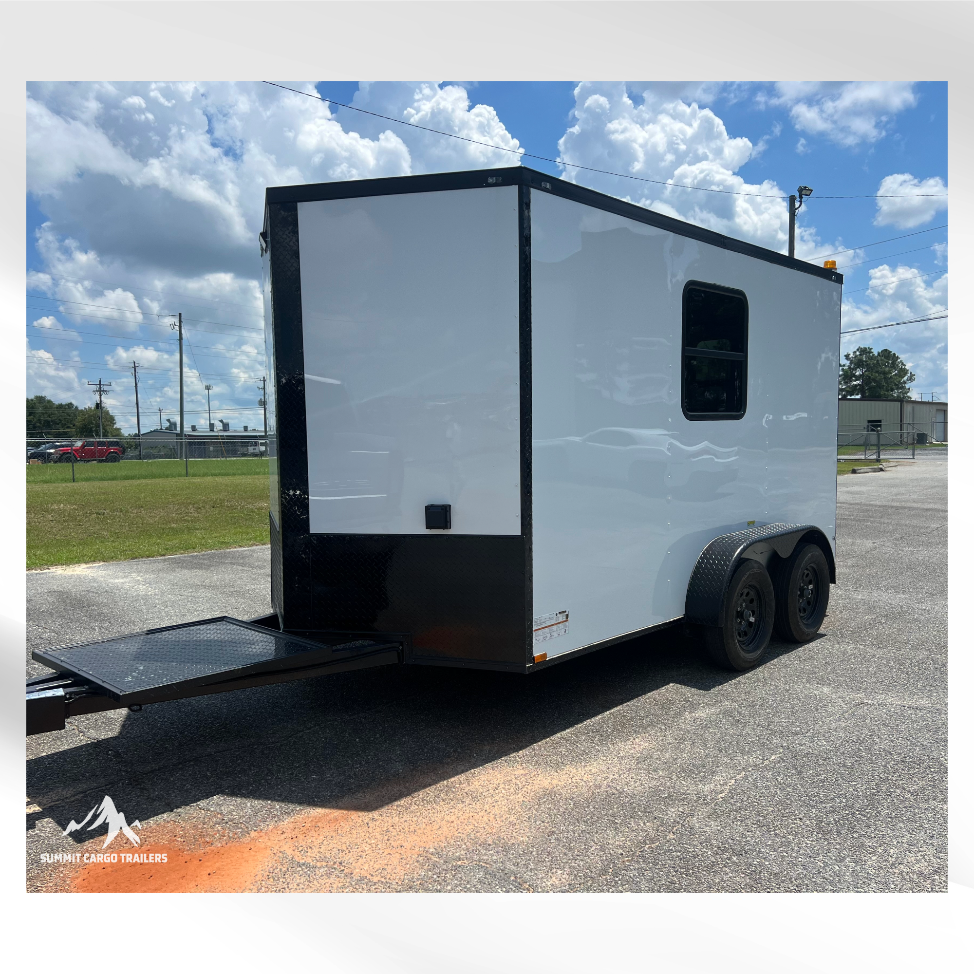 7X12TA White Splicing Trailer
