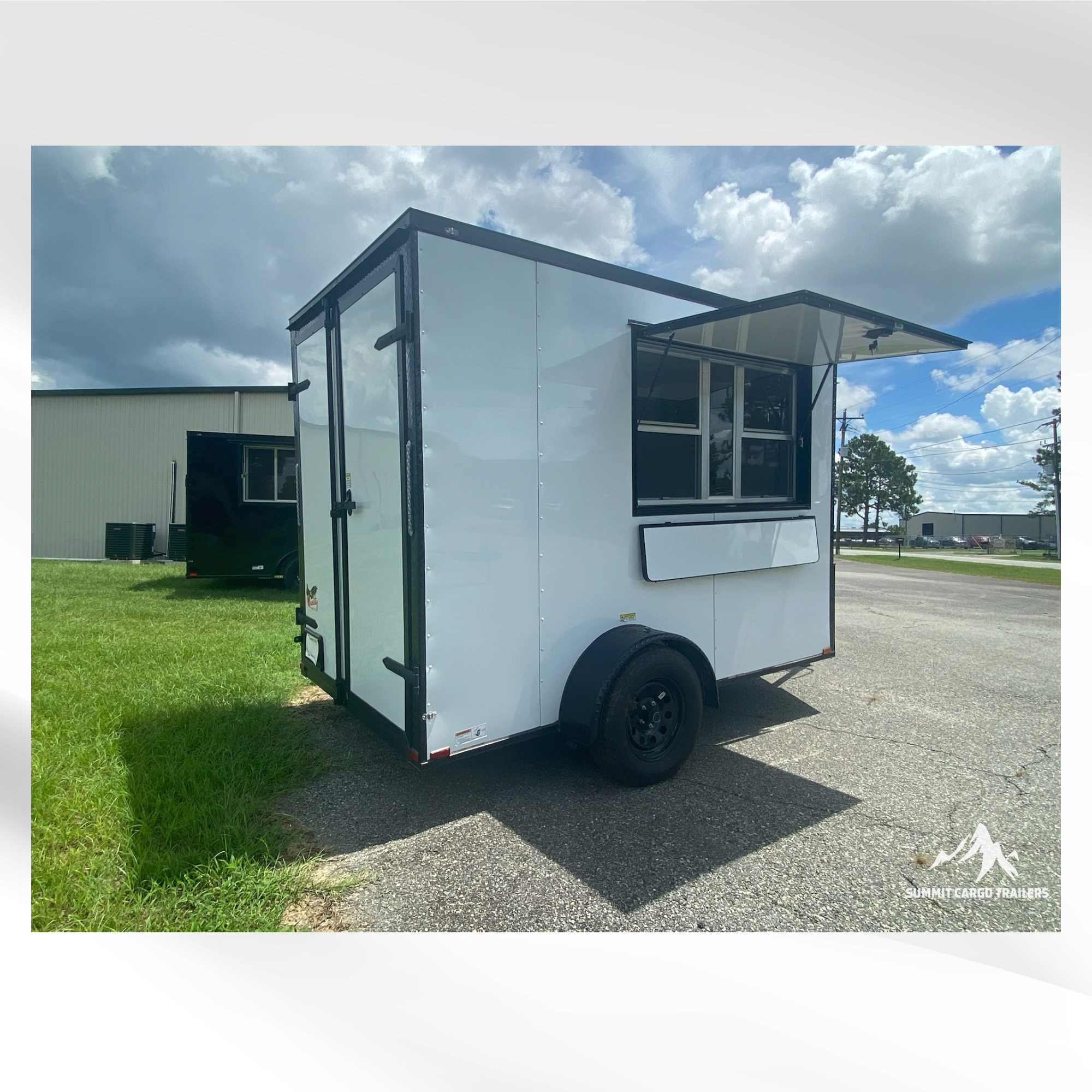 6X10SA White Pet Grooming Trailer