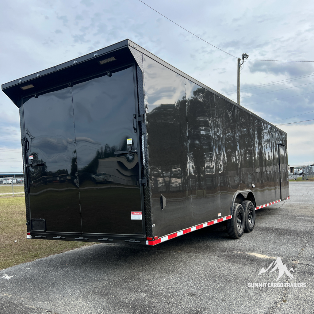 8.5X32TA5 Black Car Hauler Trailer