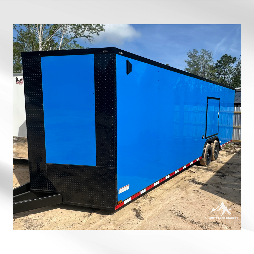 8.5X26TA Blue Car Hauler Trailer